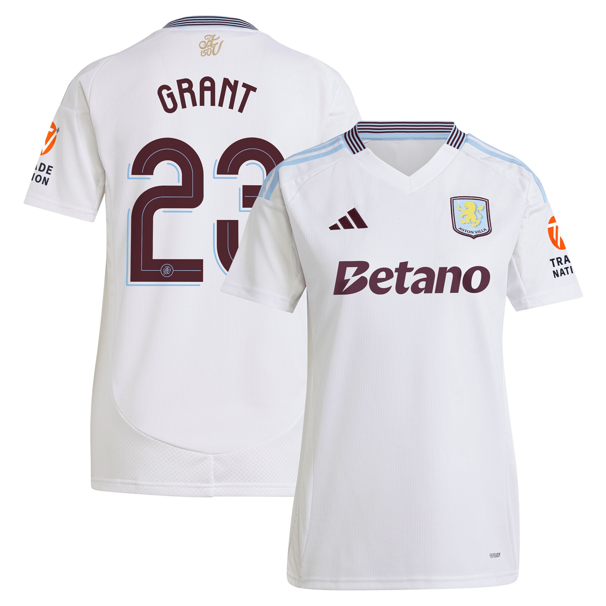 aston villa adidas away shirt 2024-25 – womens with grant 23 cup printing Collection | Aston Villa Shop Official Jerseys