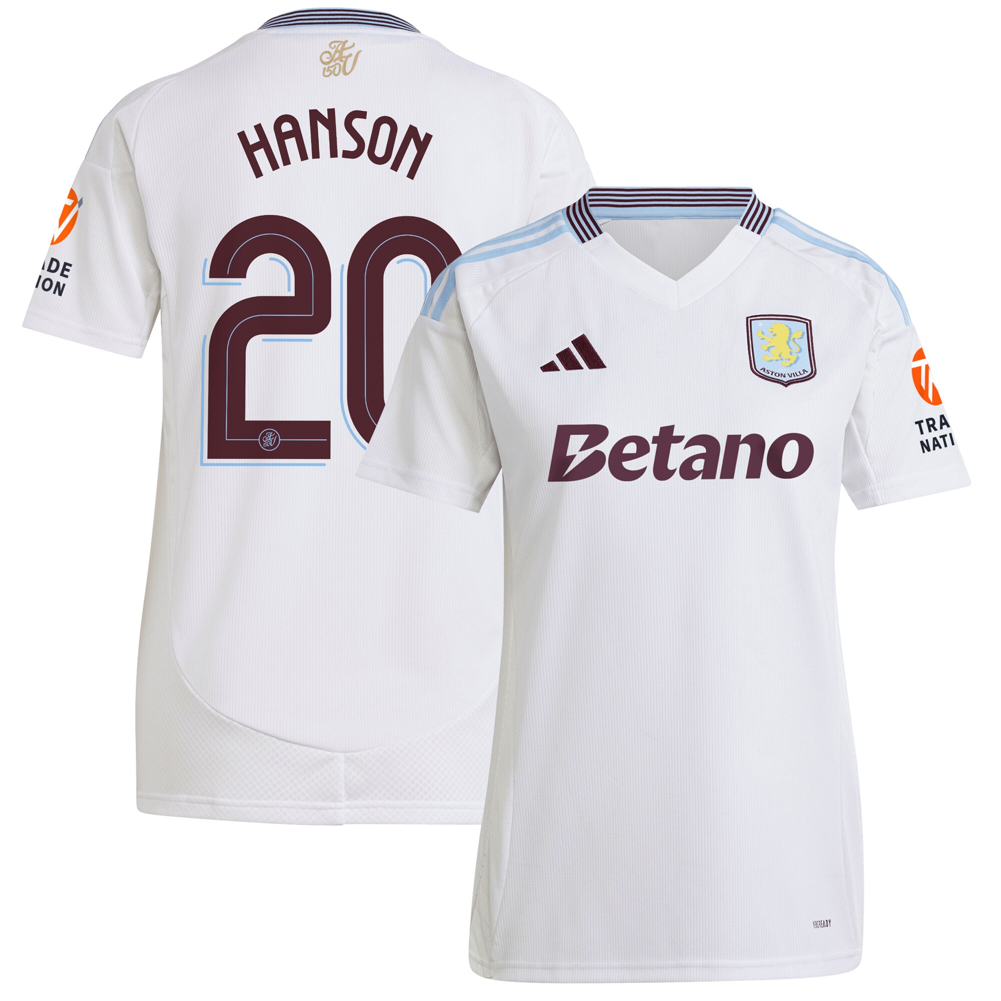 aston villa adidas away shirt 2024-25 – womens with hanson 20 cup printing Collection | Aston Villa Shop Official Jerseys