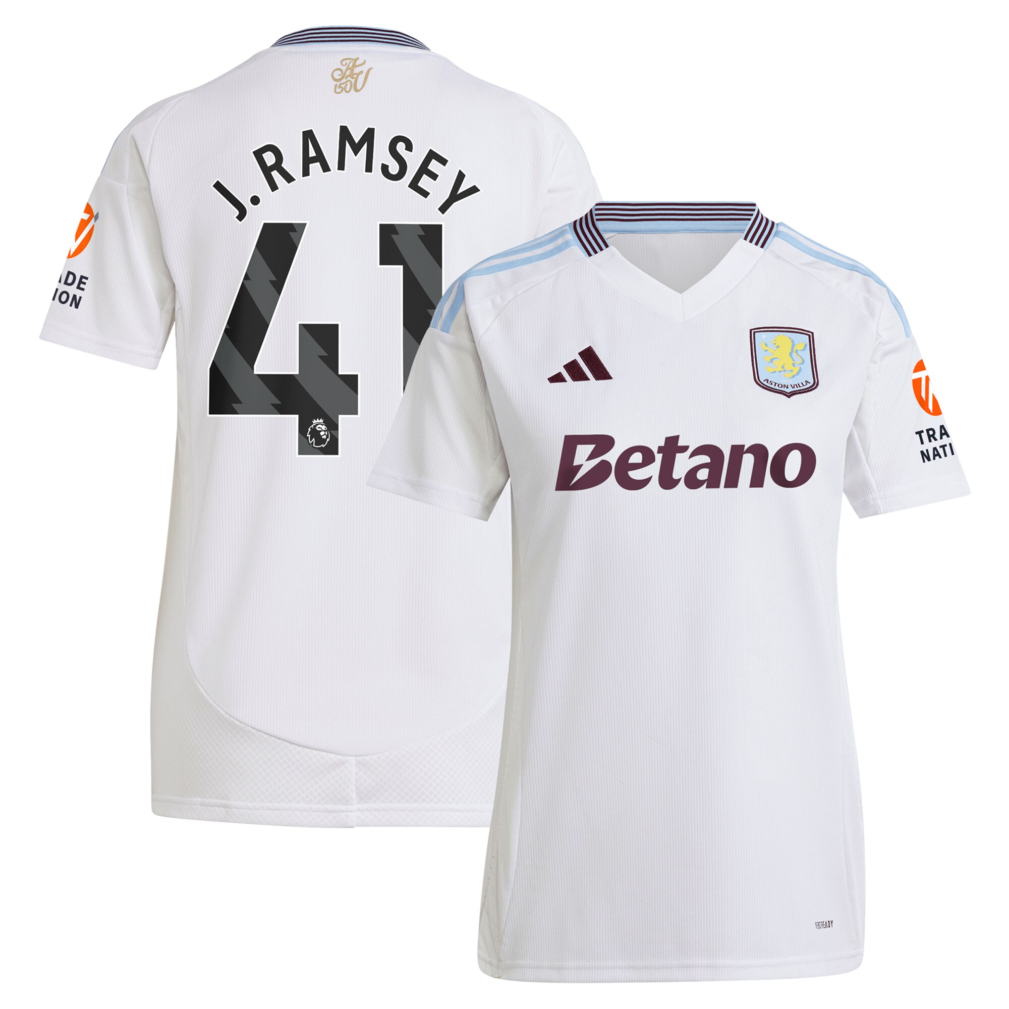 aston villa adidas away shirt 2024-25 – womens with j. ramsey 41 printing Collection | Aston Villa Shop Official Jerseys