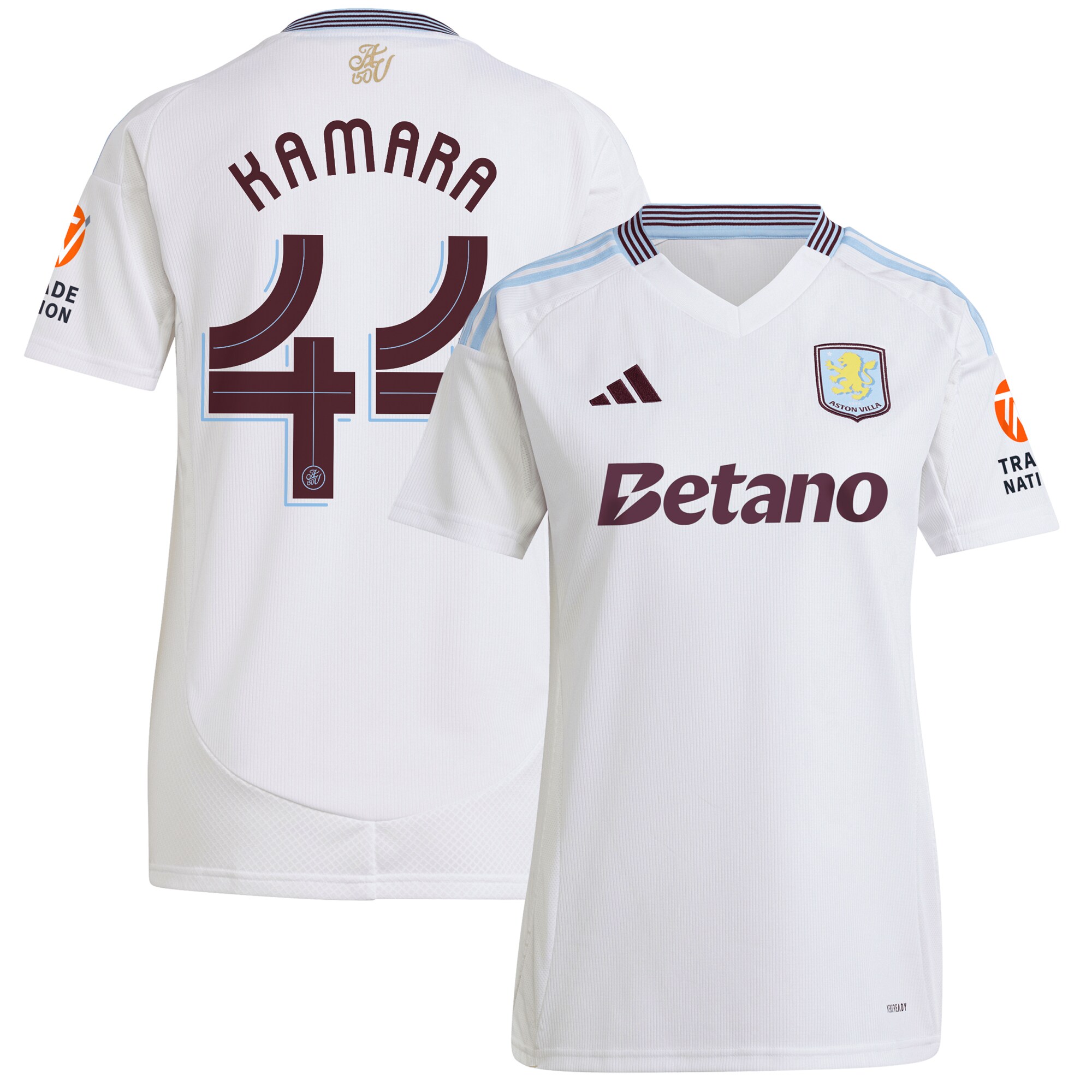 aston villa adidas away shirt 2024-25 – womens with kamara 44 cup printing Collection | Aston Villa Shop Official Jerseys