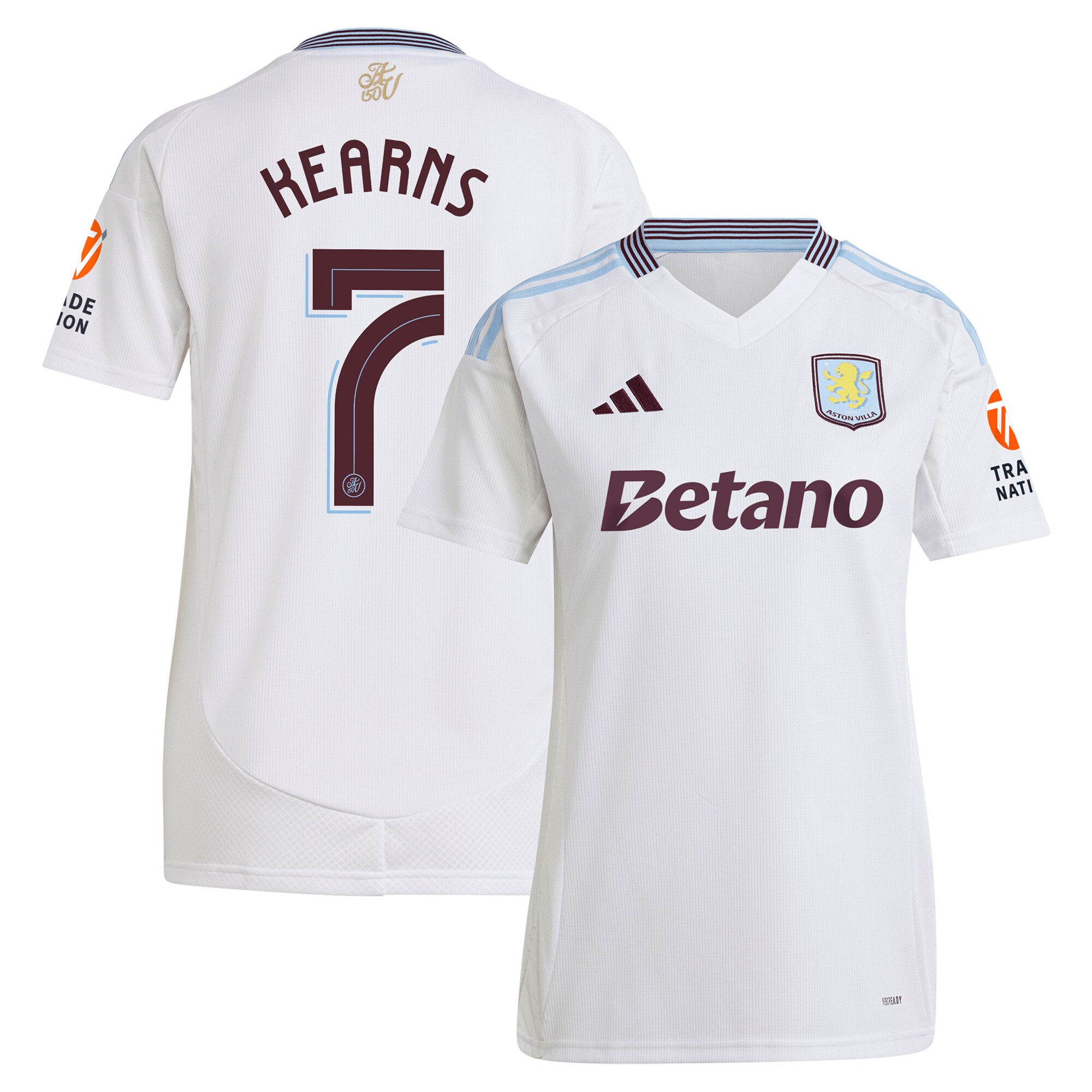 aston villa adidas away shirt 2024-25 – womens with kearns 7 cup printing Collection | Aston Villa Shop Official Jerseys