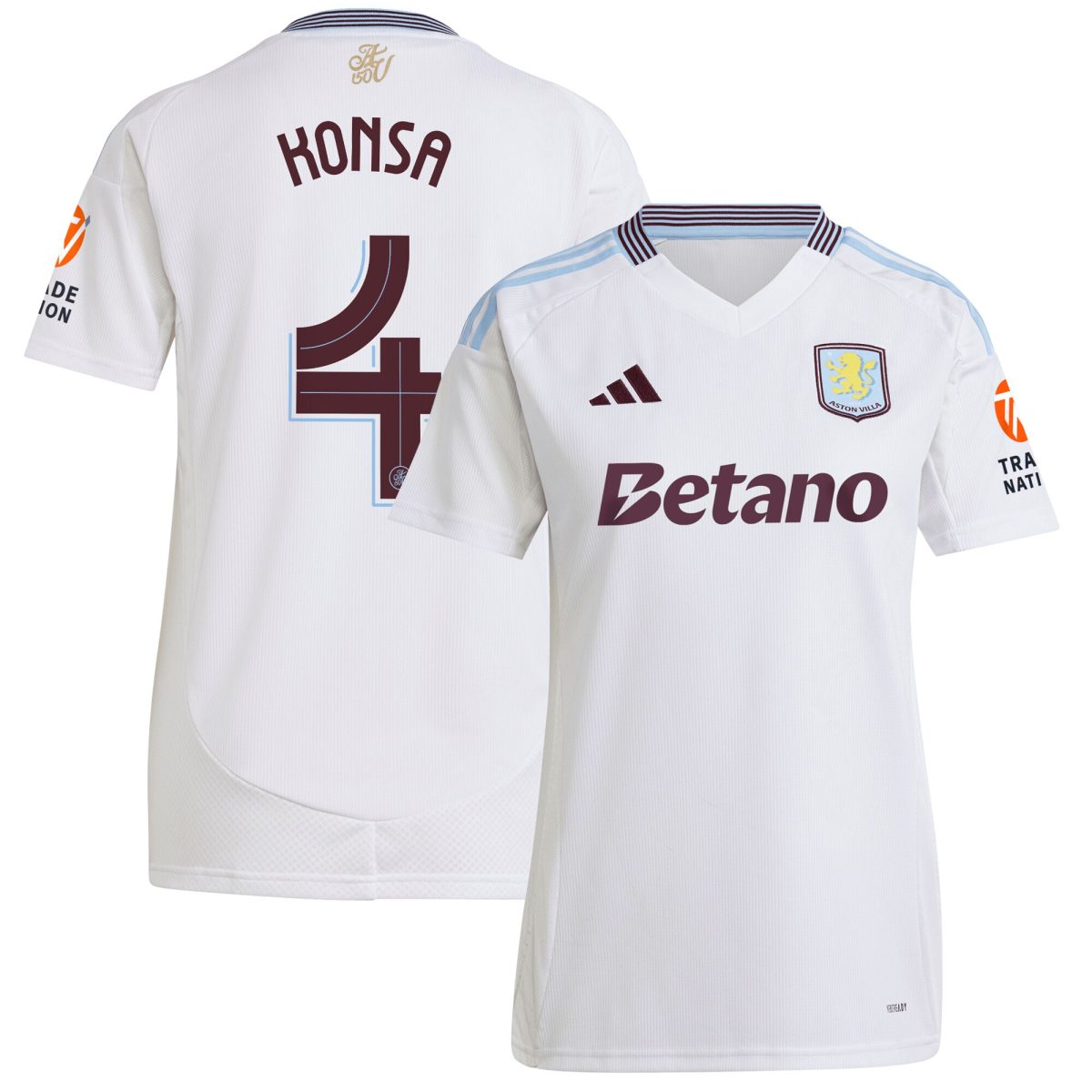 aston villa adidas away shirt 2024-25 – womens with konsa 4 cup printing Collection | Aston Villa Shop Official Jerseys
