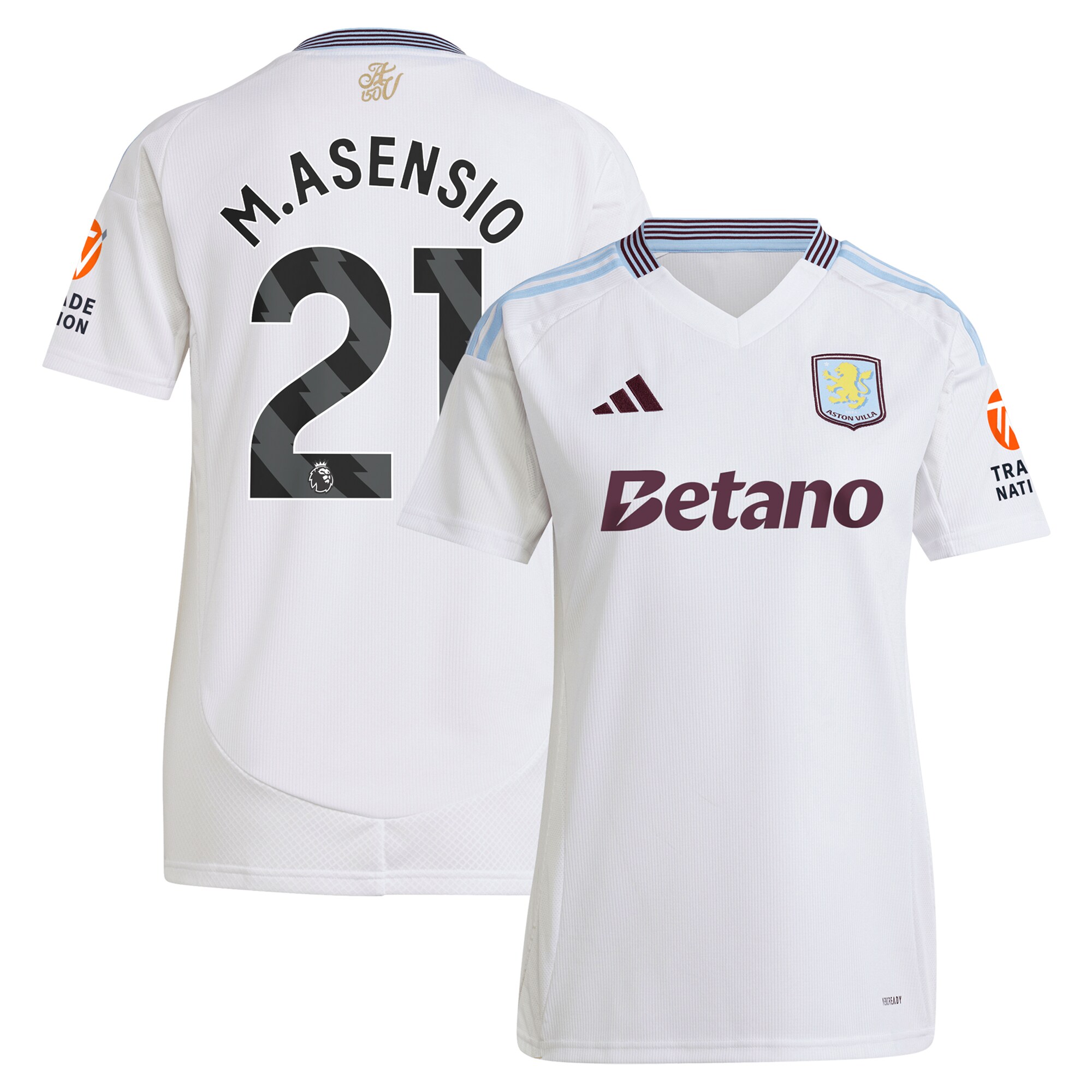 aston villa adidas away shirt 2024-25 – womens with m.asensio 21 printing Collection | Aston Villa Shop Official Jerseys