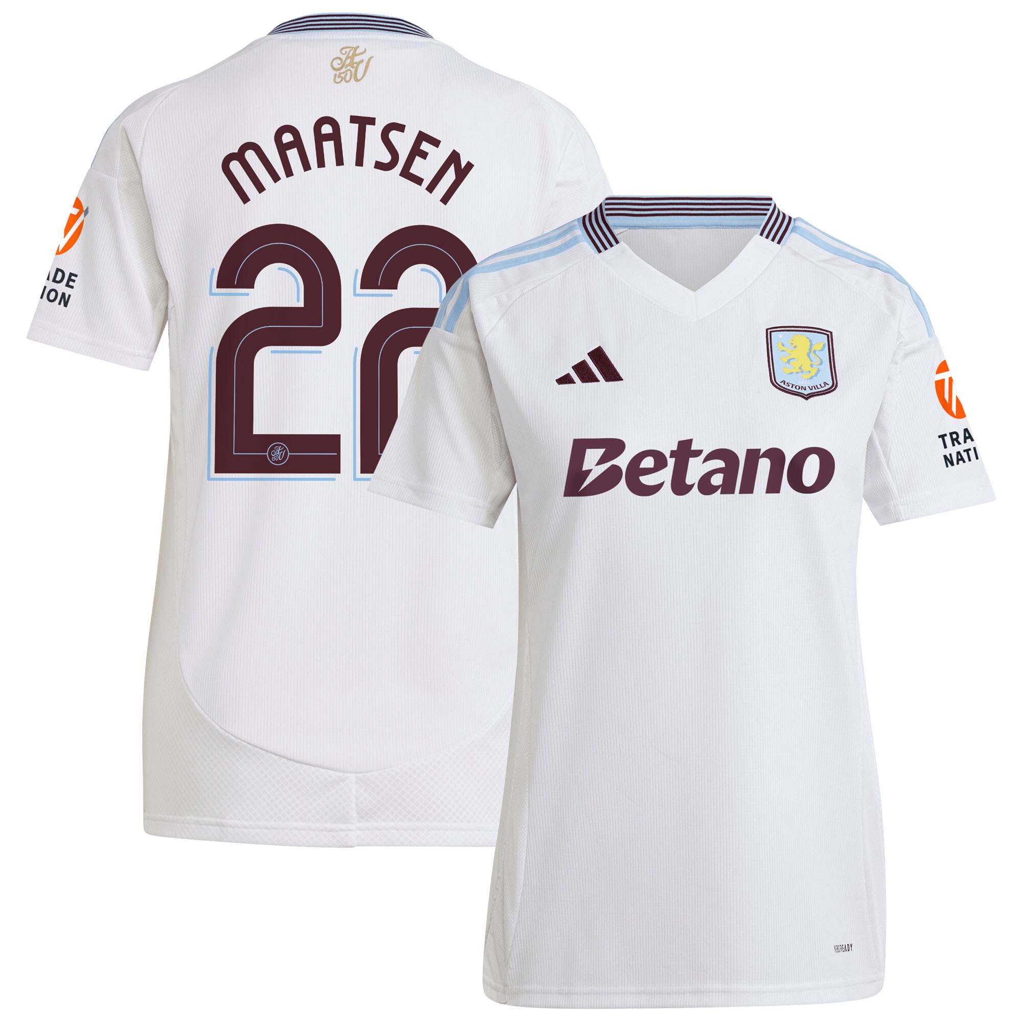 aston villa adidas away shirt 2024-25 – womens with maatsen 22 cup printing Collection | Aston Villa Shop Official Jerseys