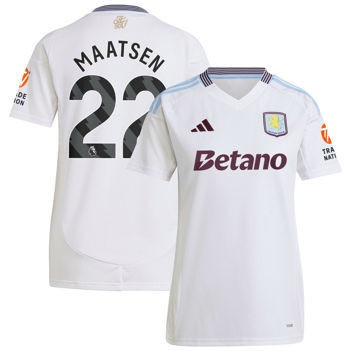 aston villa adidas away shirt 2024-25 – womens with maatsen 22 printing Collection | Aston Villa Shop Official Jerseys