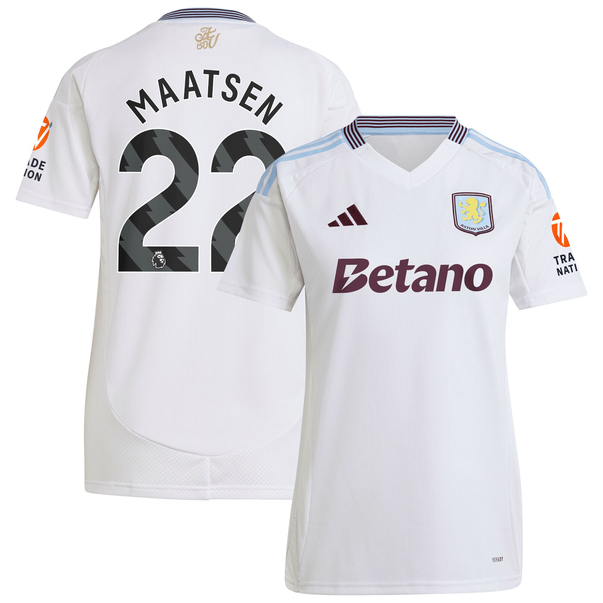 aston villa adidas away shirt 2024-25 – womens with maatsen 22 printing Collection | Aston Villa Shop Official Jerseys