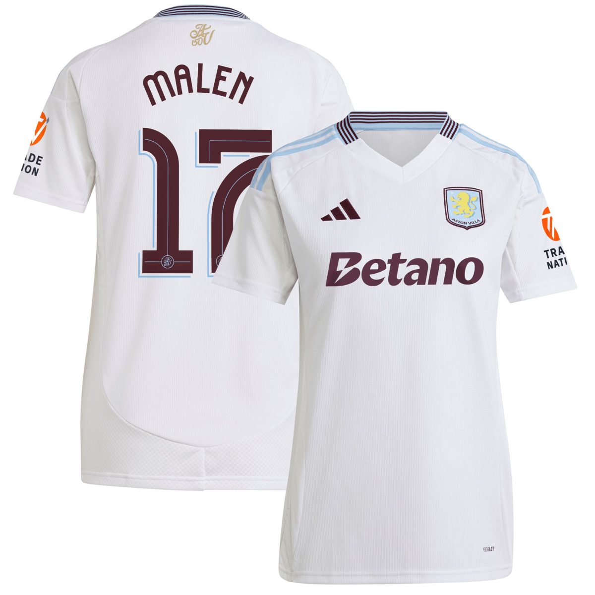aston villa adidas away shirt 2024-25 – womens with malen 17 cup printing Collection | Aston Villa Shop Official Jerseys