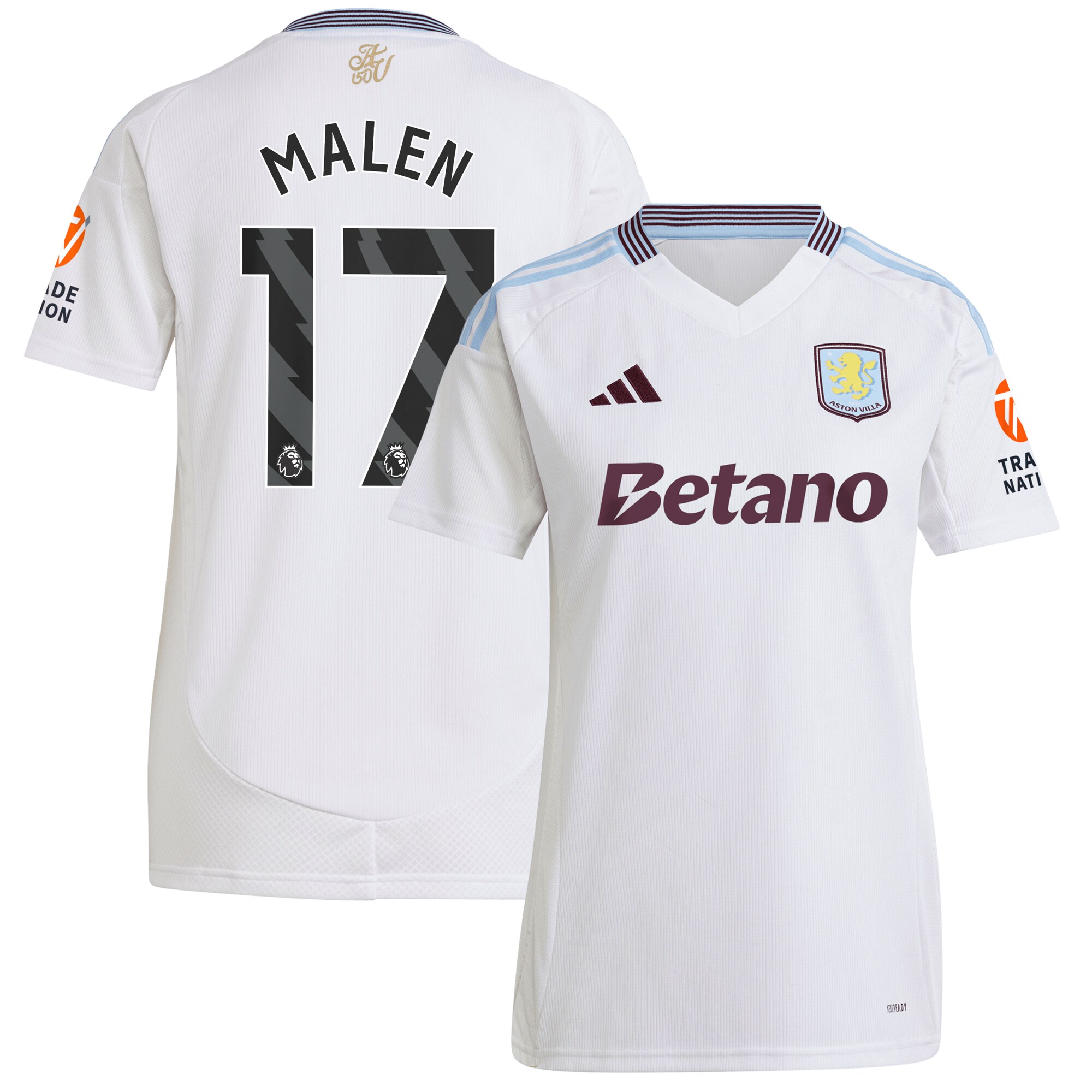aston villa adidas away shirt 2024-25 – womens with malen 17 printing Collection | Aston Villa Shop Official Jerseys