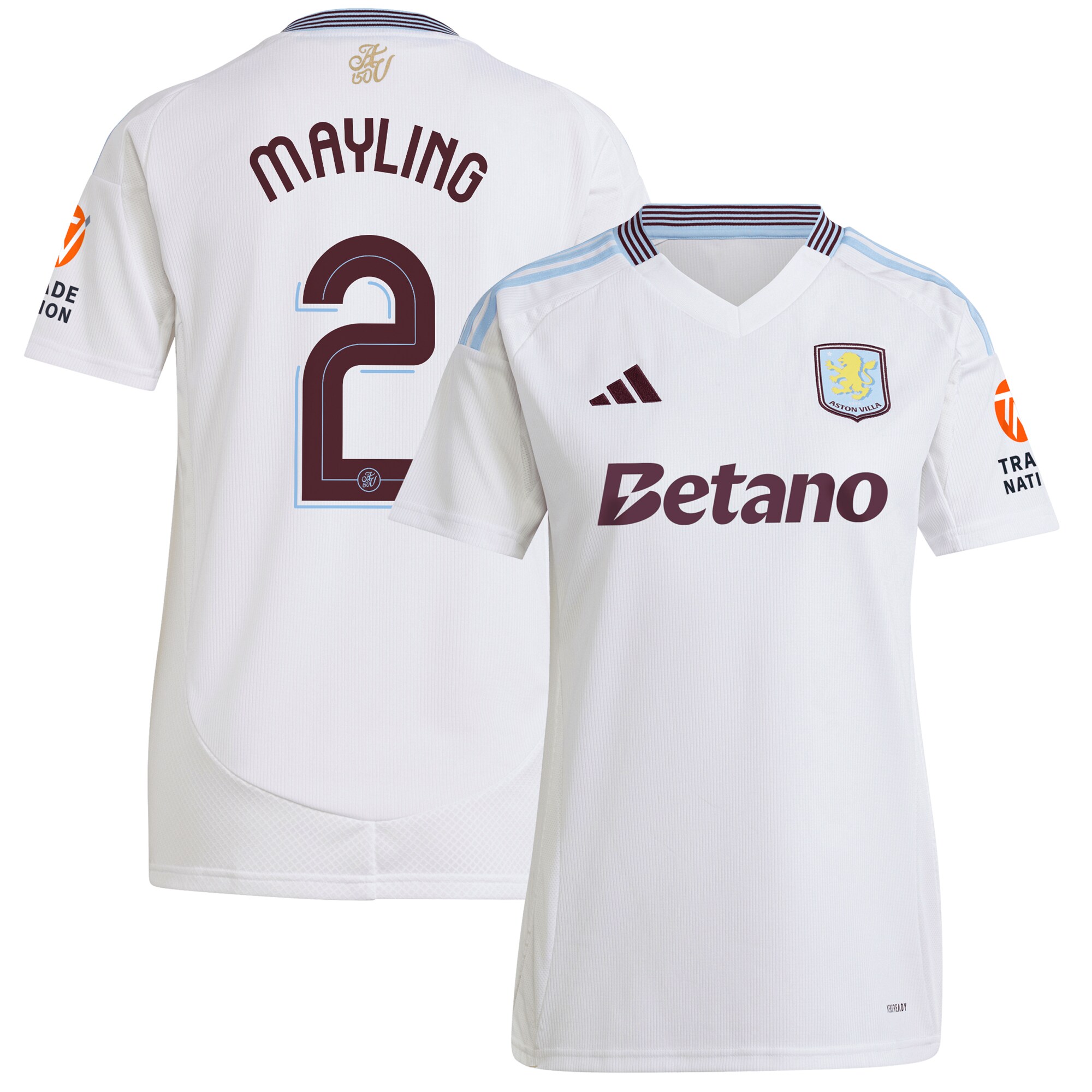aston villa adidas away shirt 2024-25 – womens with mayling 2 cup printing Collection | Aston Villa Shop Official Jerseys
