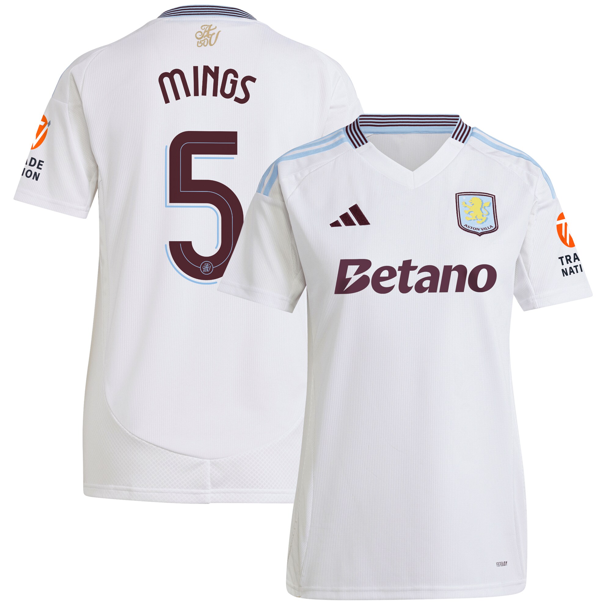 aston villa adidas away shirt 2024-25 – womens with mings 5 cup printing Collection | Aston Villa Shop Official Jerseys