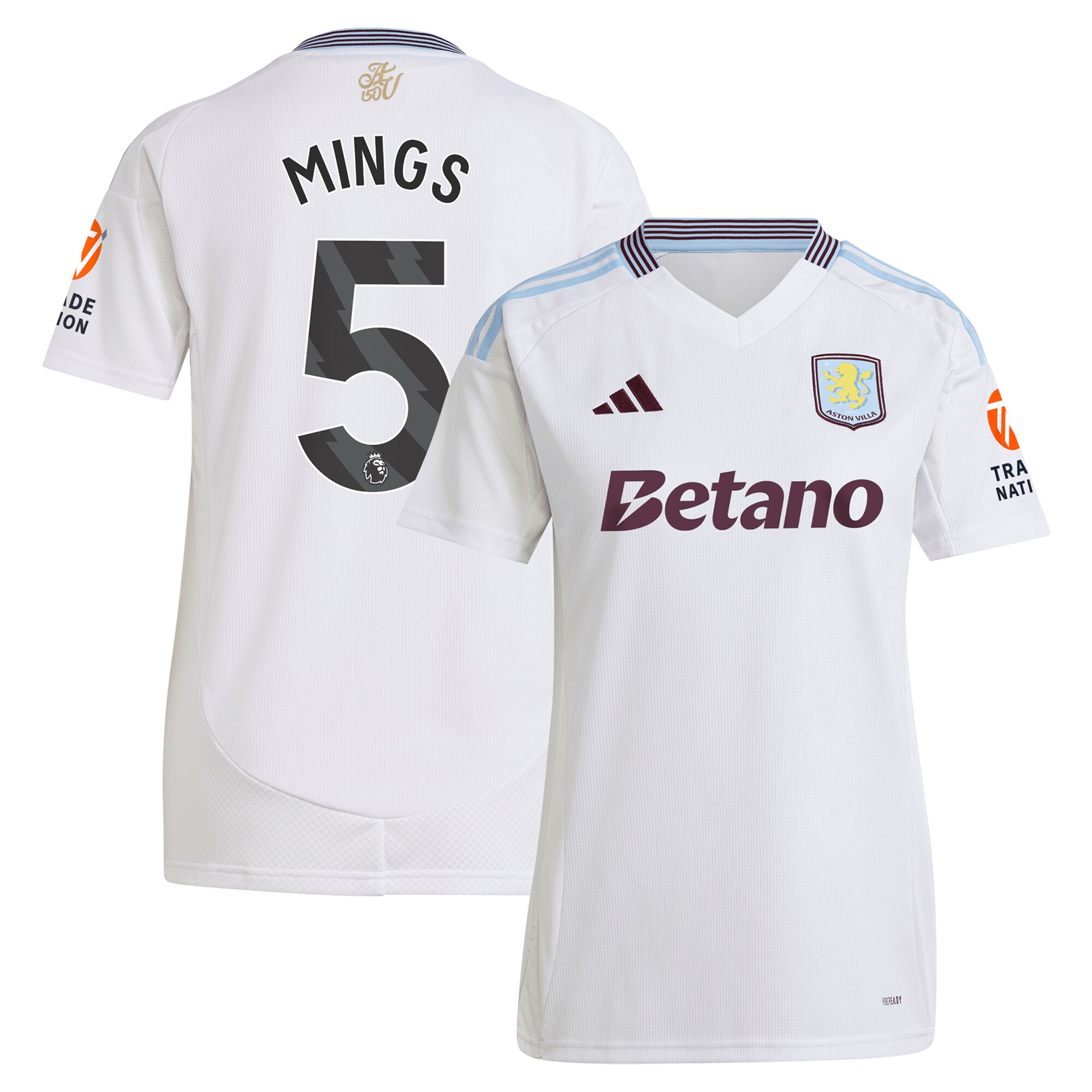 aston villa adidas away shirt 2024-25 – womens with mings 5 printing Collection | Aston Villa Shop Official Jerseys