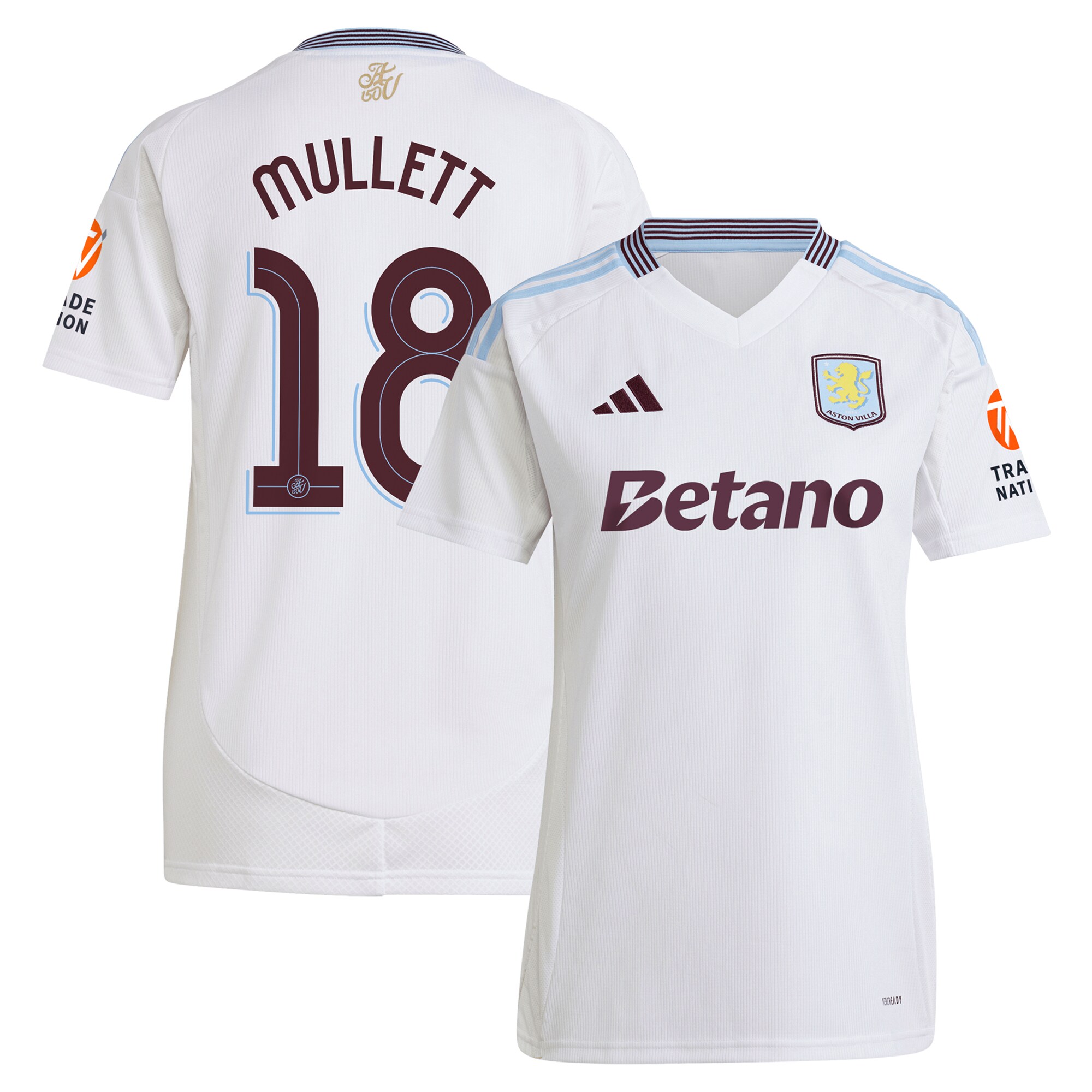 aston villa adidas away shirt 2024-25 – womens with mullett 18 cup printing Collection | Aston Villa Shop Official Jerseys