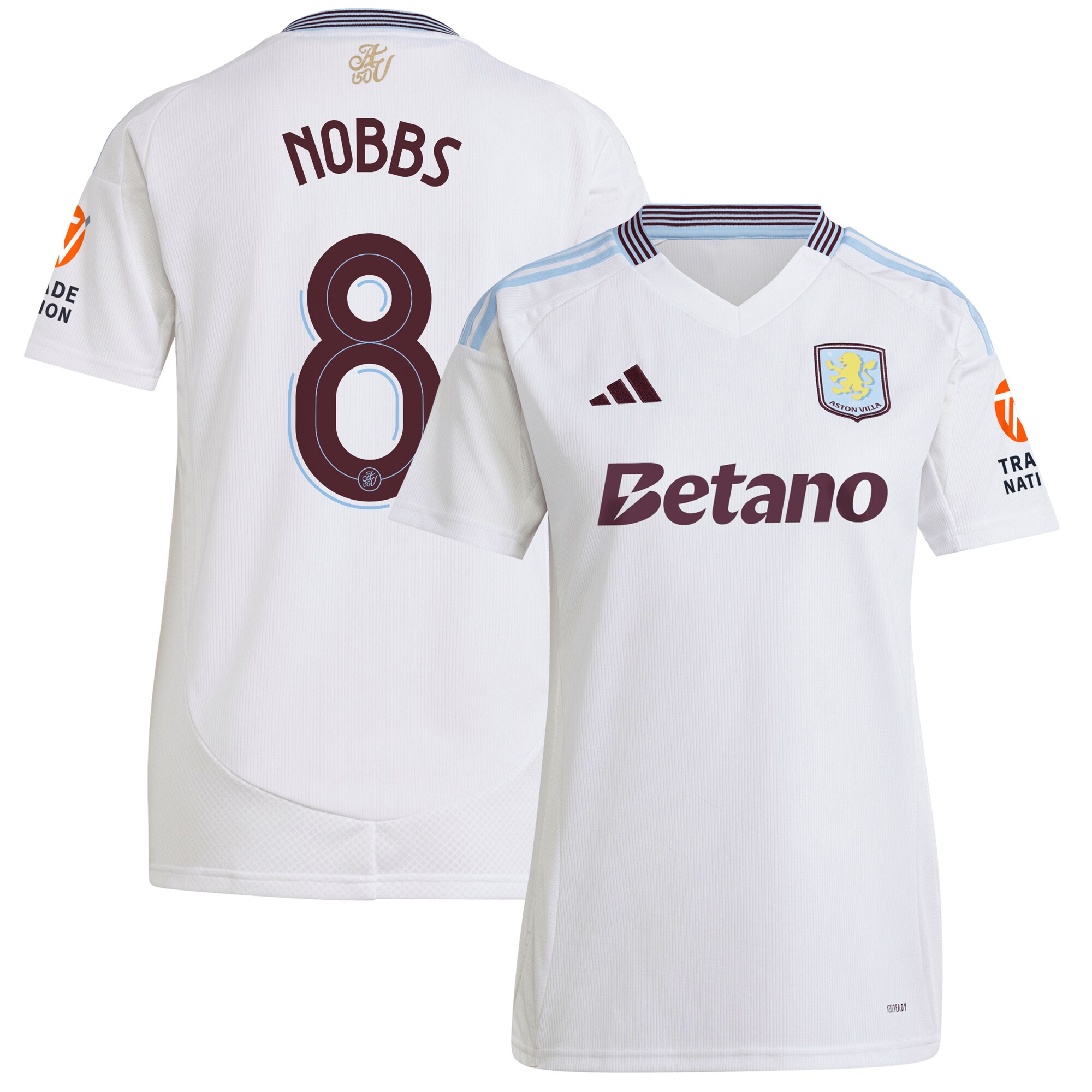 aston villa adidas away shirt 2024-25 – womens with nobbs 8 cup printing Collection | Aston Villa Shop Official Jerseys
