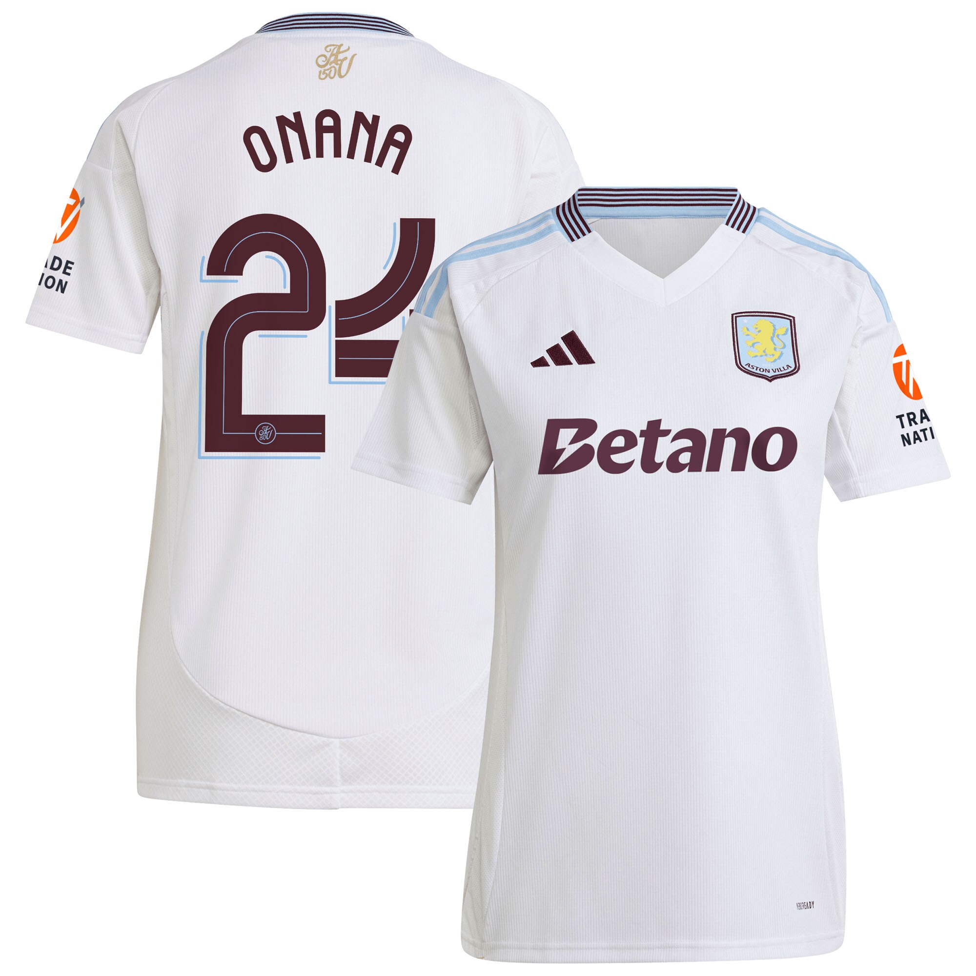 aston villa adidas away shirt 2024-25 – womens with onana 24 cup printing Collection | Aston Villa Shop Official Jerseys