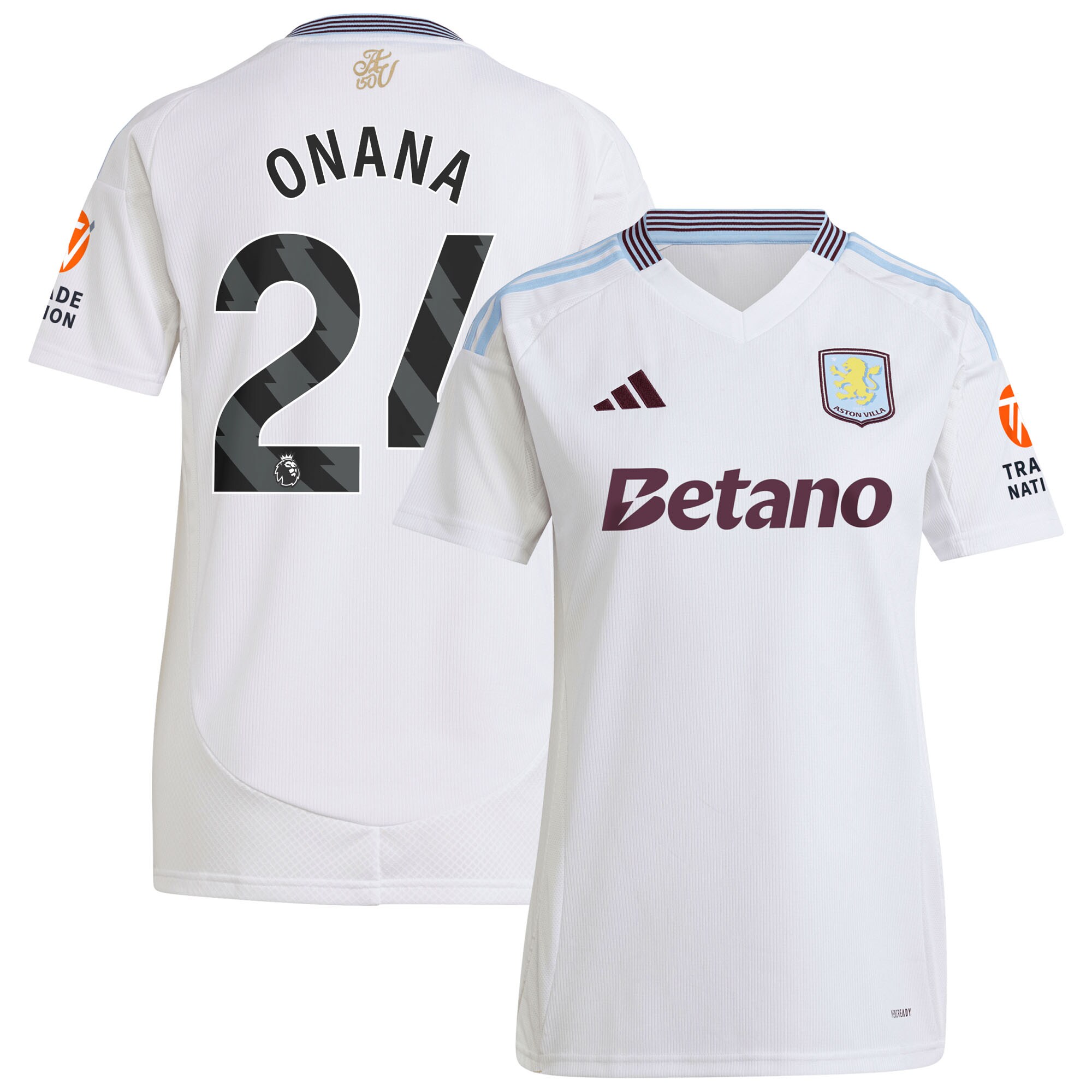 aston villa adidas away shirt 2024-25 – womens with onana 24 printing Collection | Aston Villa Shop Official Jerseys