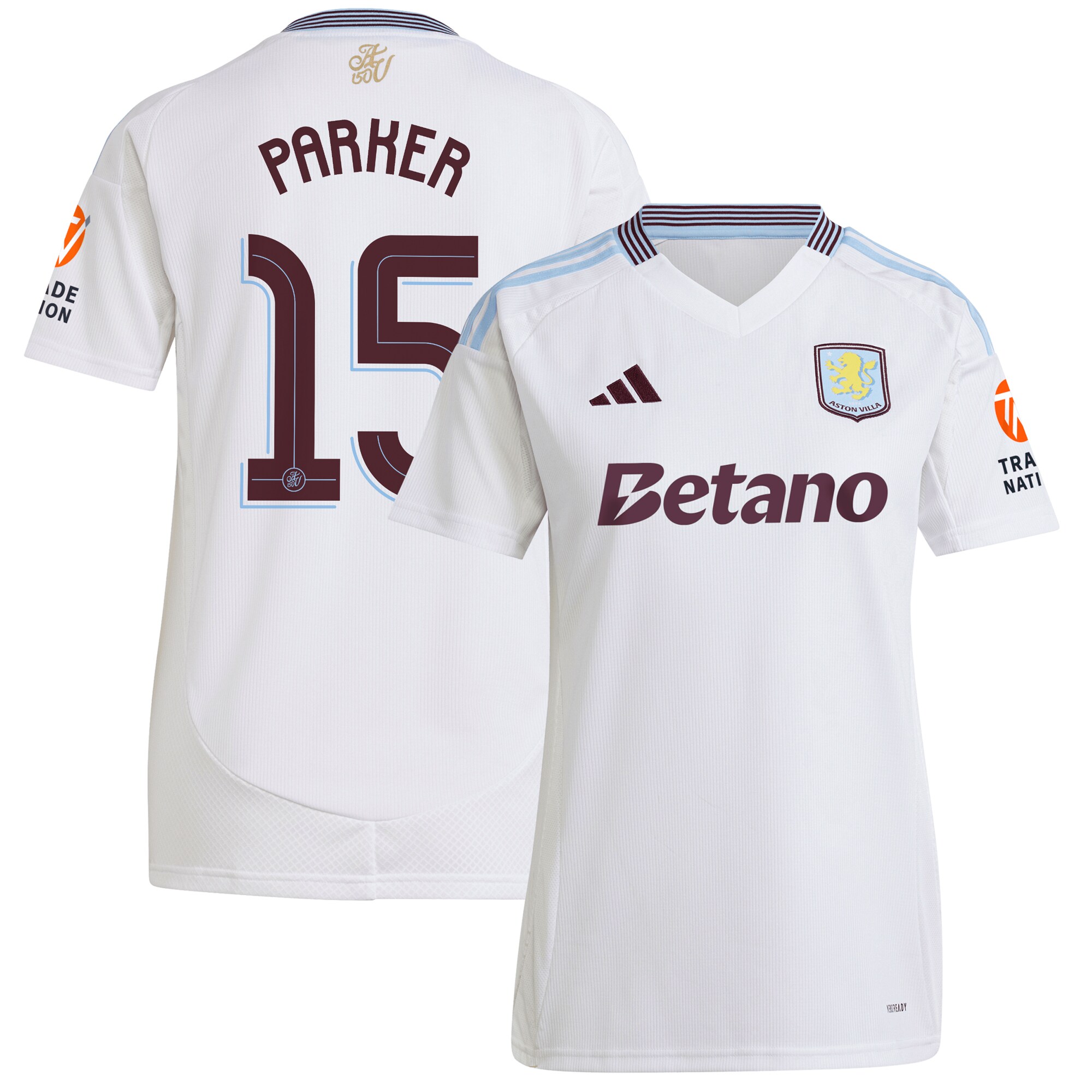aston villa adidas away shirt 2024-25 – womens with parker 15 cup printing Collection | Aston Villa Shop Official Jerseys