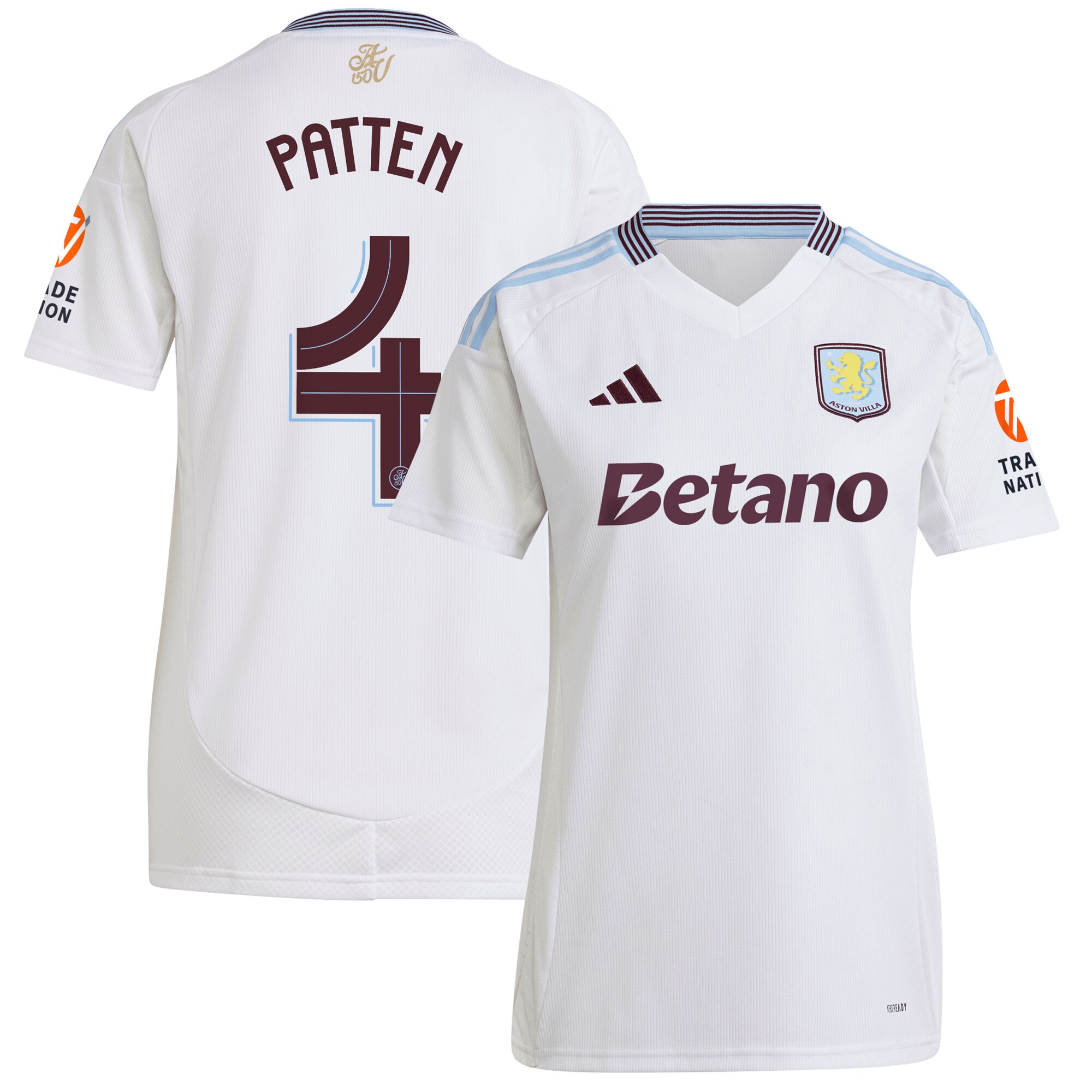 aston villa adidas away shirt 2024-25 – womens with patten 4 cup printing Collection | Aston Villa Shop Official Jerseys