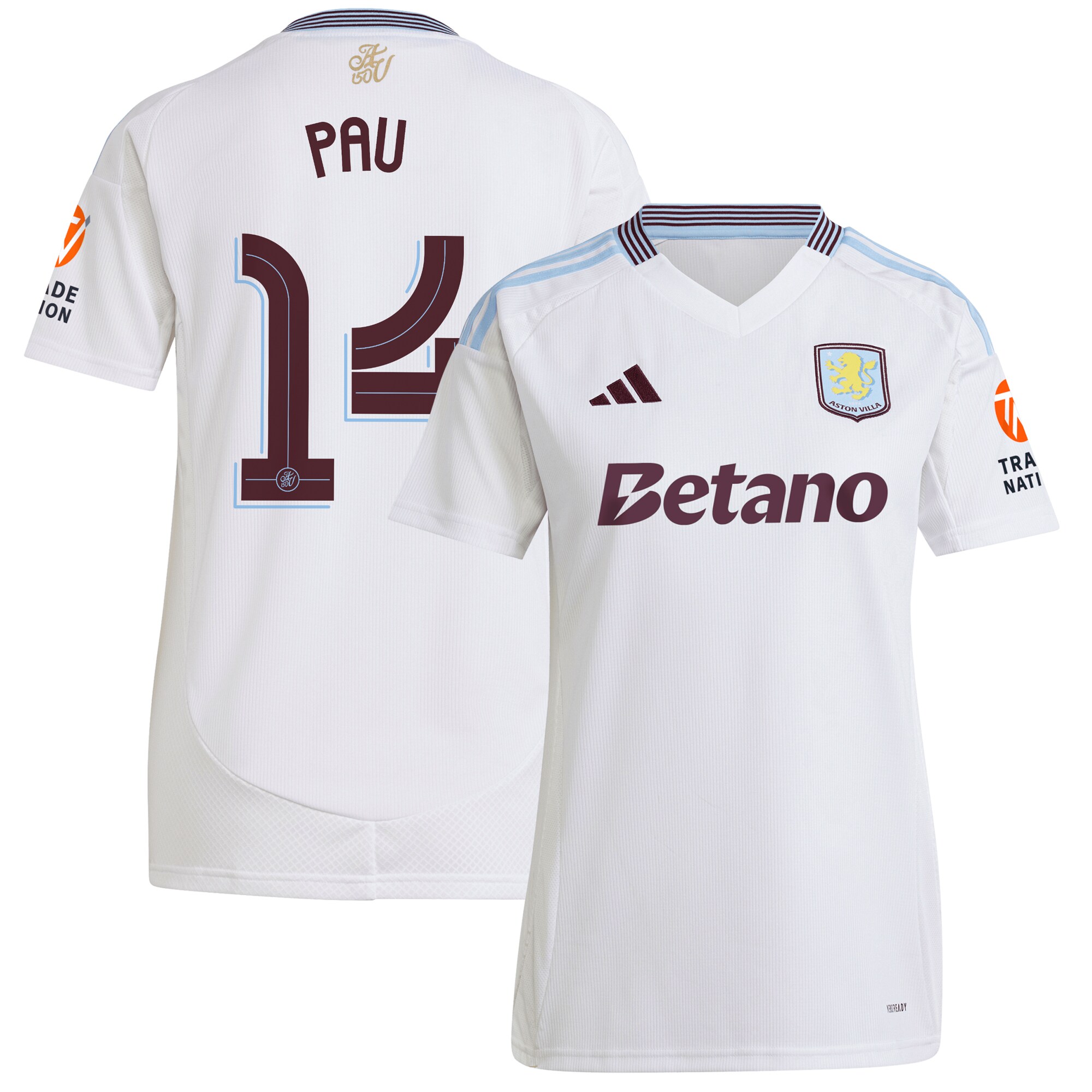 aston villa adidas away shirt 2024-25 – womens with pau 14 cup printing Collection | Aston Villa Shop Official Jerseys
