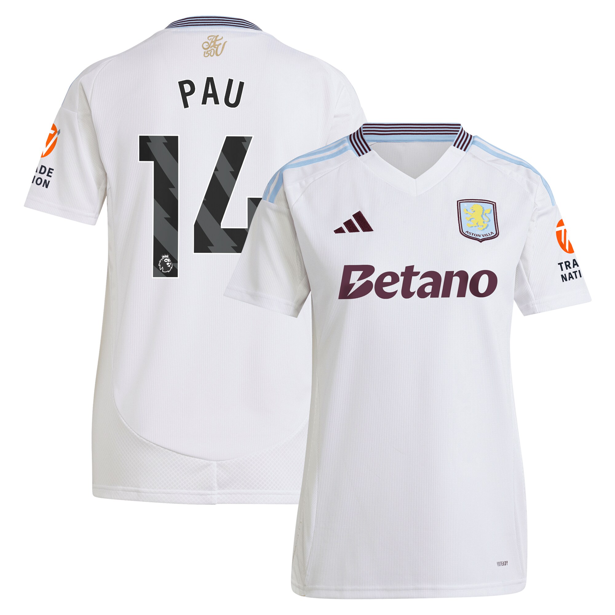 aston villa adidas away shirt 2024-25 – womens with pau 14 printing Collection | Aston Villa Shop Official Jerseys