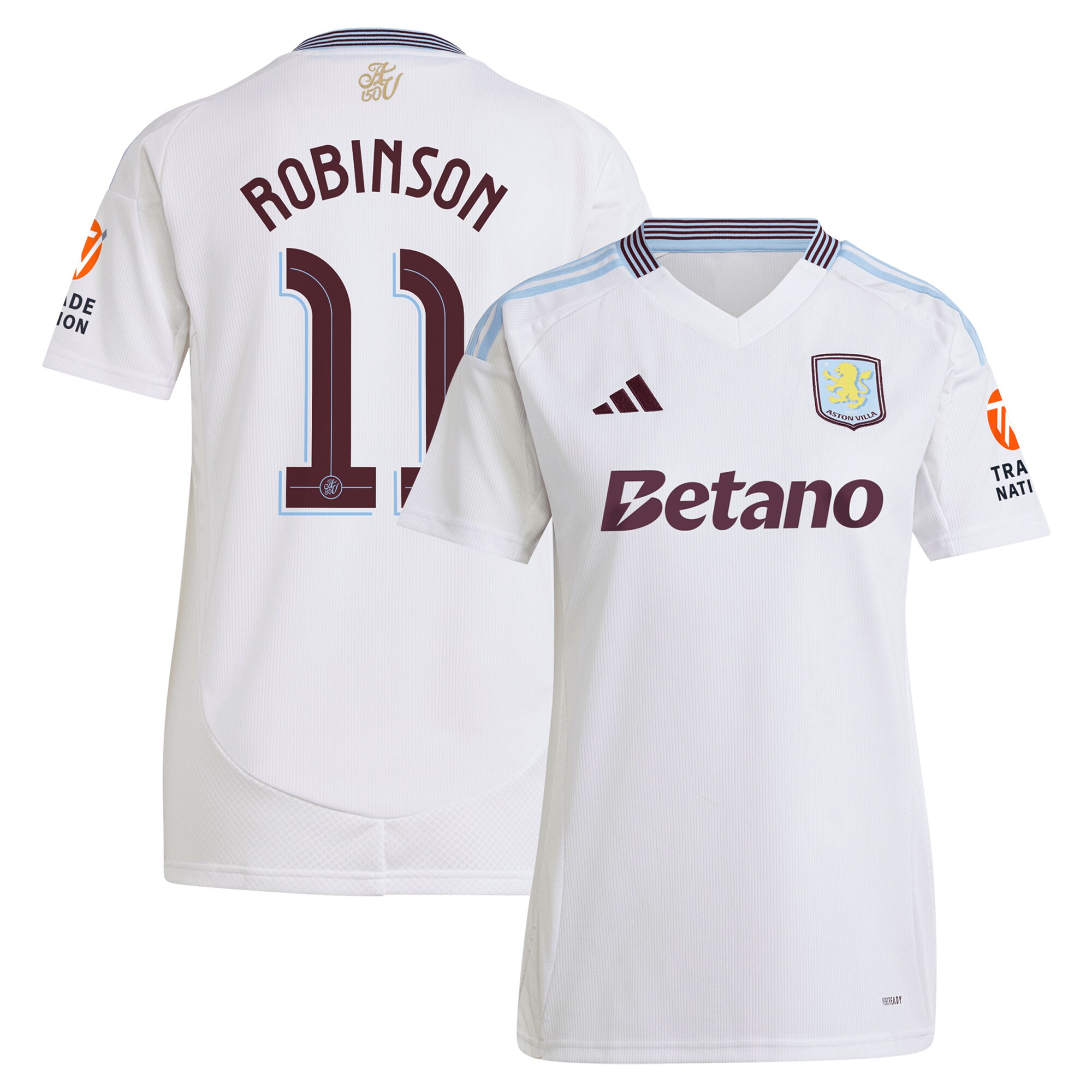 aston villa adidas away shirt 2024-25 – womens with robinson 11 cup printing Collection | Aston Villa Shop Official Jerseys
