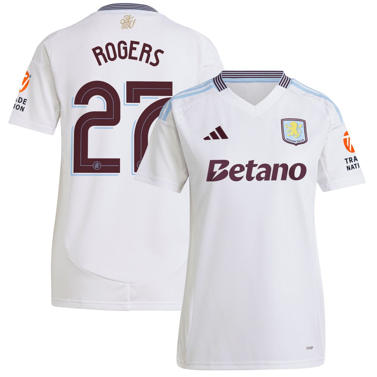 aston villa adidas away shirt 2024-25 – womens with rogers 27 cup printing Collection | Aston Villa Shop Official Jerseys