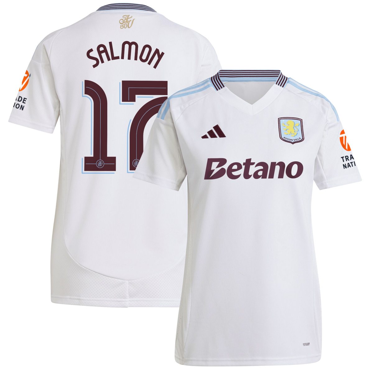 aston villa adidas away shirt 2024-25 – womens with salmon 17 cup printing Collection | Aston Villa Shop Official Jerseys