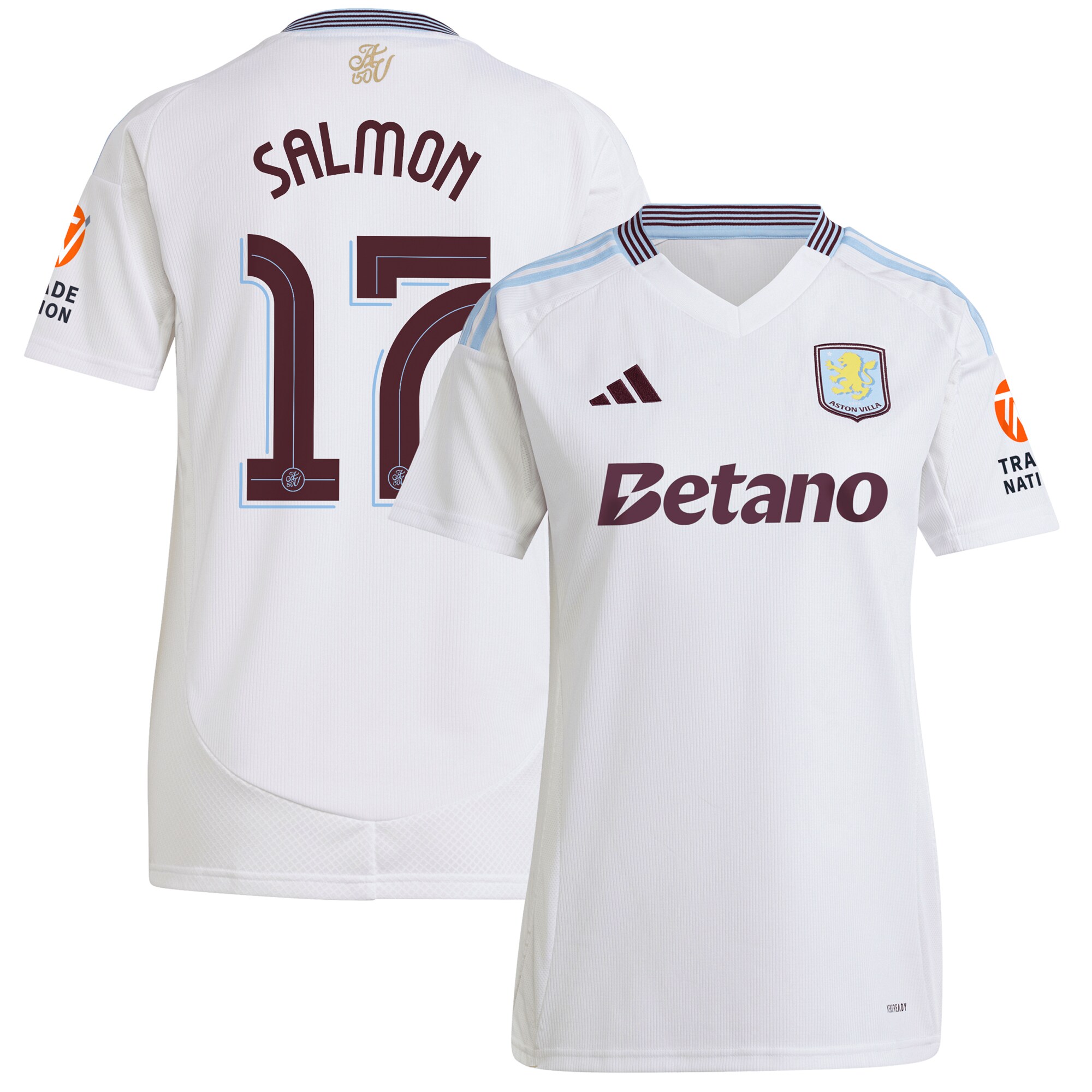 aston villa adidas away shirt 2024-25 – womens with salmon 17 cup printing Collection | Aston Villa Shop Official Jerseys
