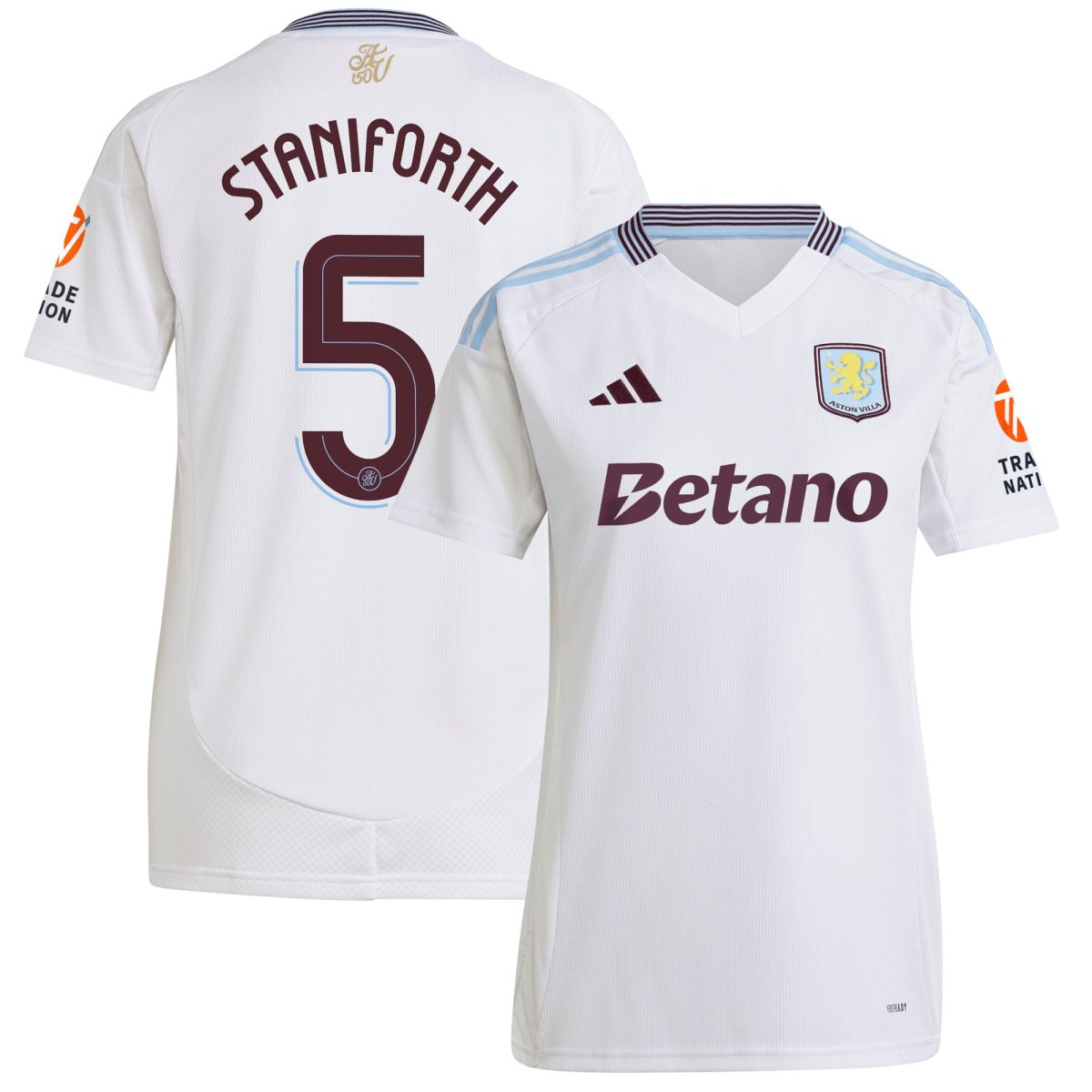 aston villa adidas away shirt 2024-25 – womens with staniforth 5 cup printing Collection | Aston Villa Shop Official Jerseys