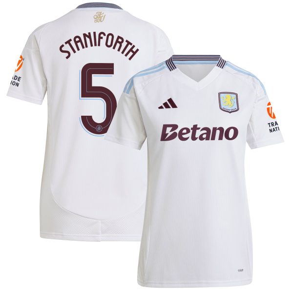 aston villa adidas away shirt 2024-25 – womens with staniforth 5 cup printing Collection | Aston Villa Shop Official Jerseys