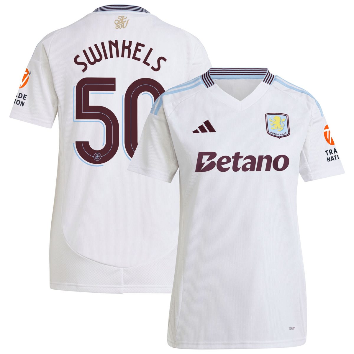aston villa adidas away shirt 2024-25 – womens with swinkels 50 cup printing Collection | Aston Villa Shop Official Jerseys
