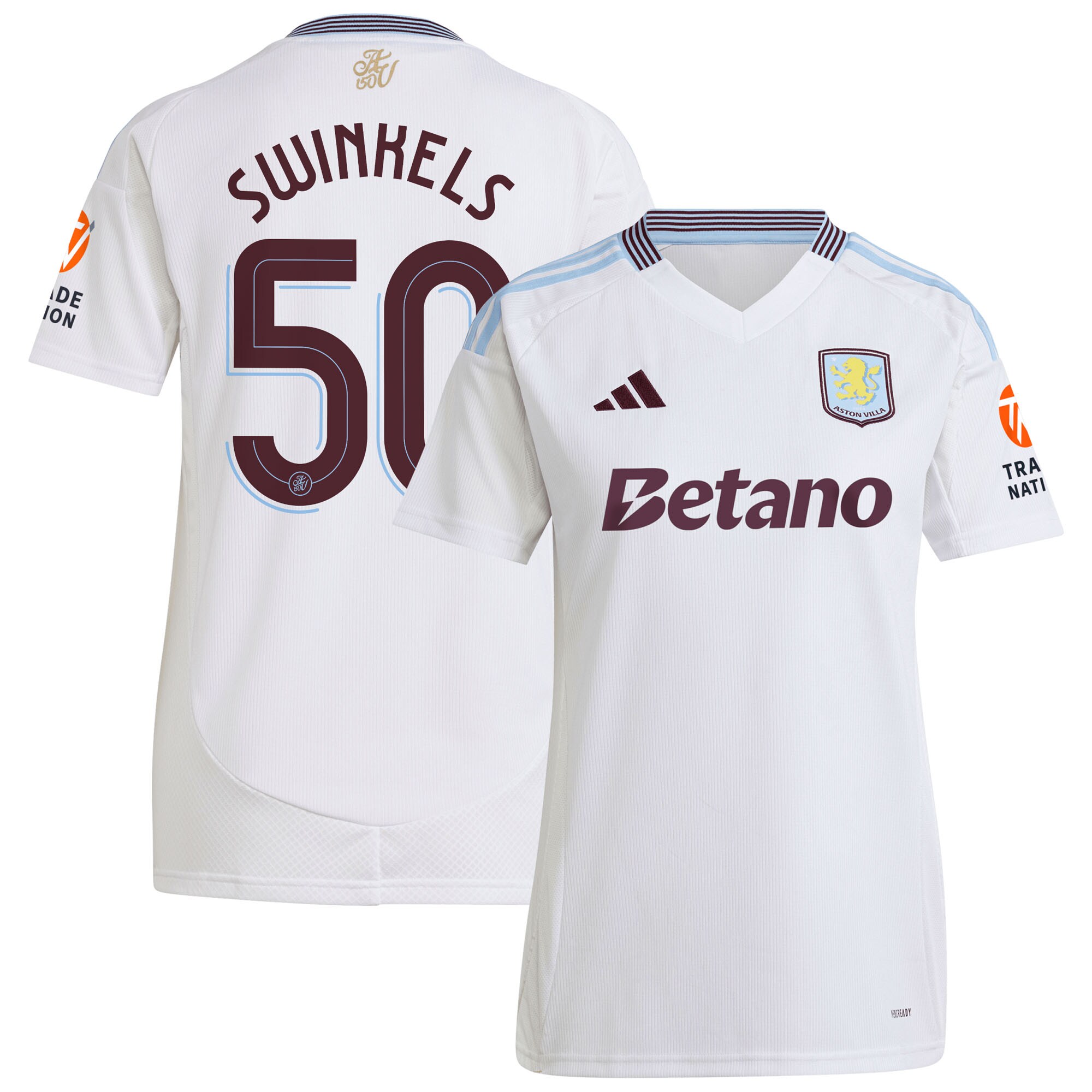 aston villa adidas away shirt 2024-25 – womens with swinkels 50 cup printing Collection | Aston Villa Shop Official Jerseys