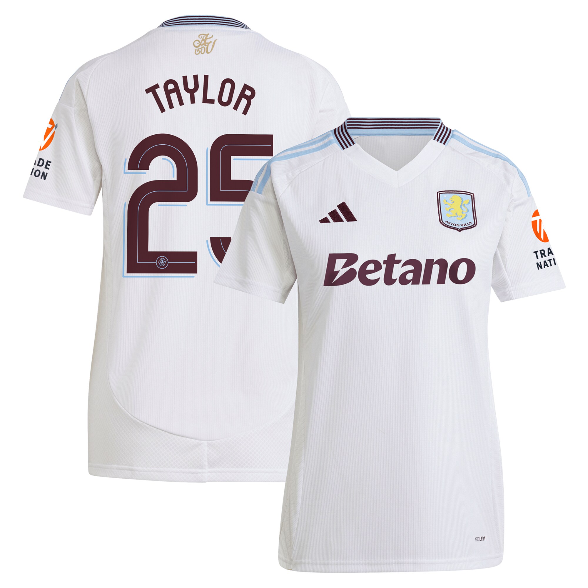 aston villa adidas away shirt 2024-25 – womens with taylor 25 cup printing Collection | Aston Villa Shop Official Jerseys