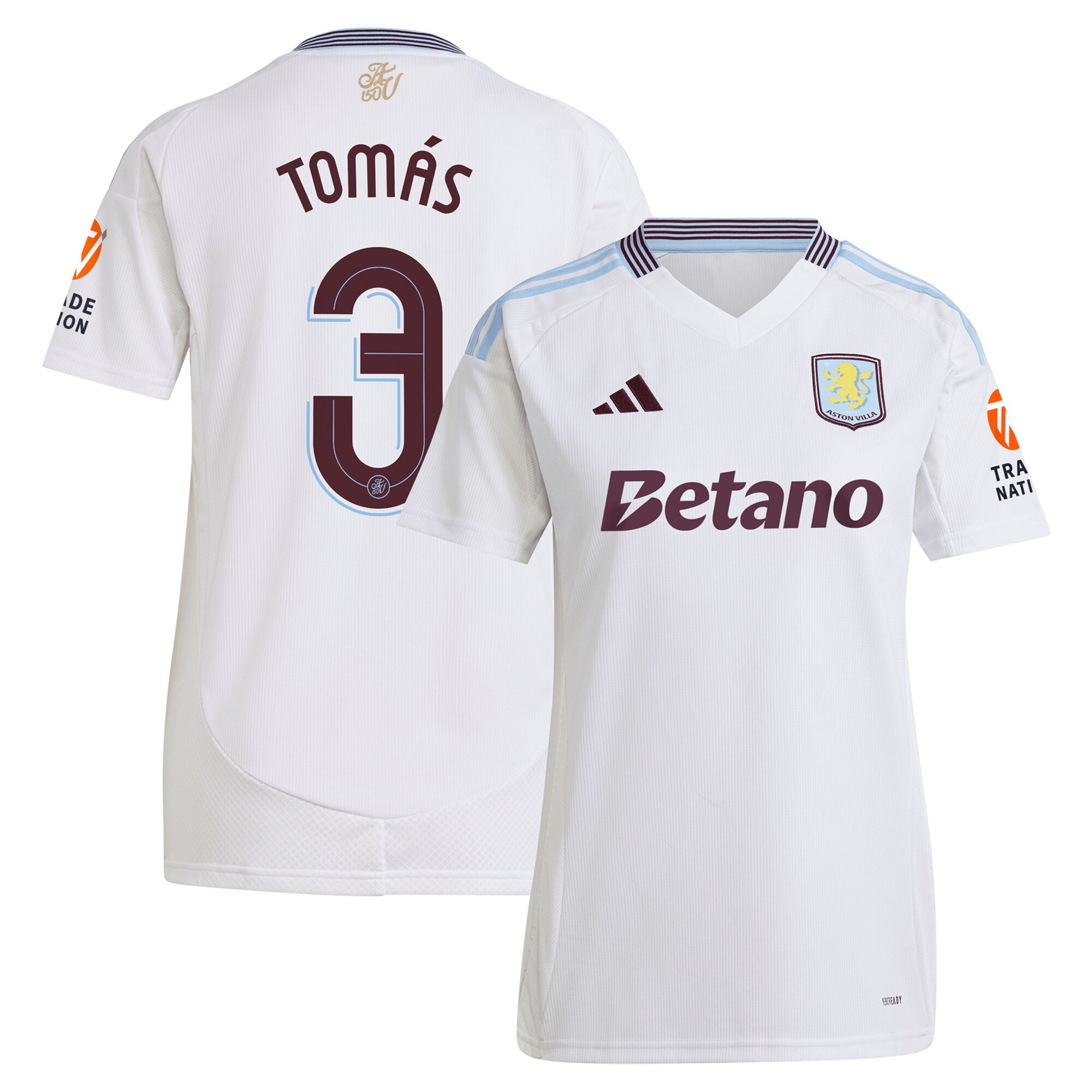 aston villa adidas away shirt 2024-25 – womens with tomás 3 cup printing Collection | Aston Villa Shop Official Jerseys