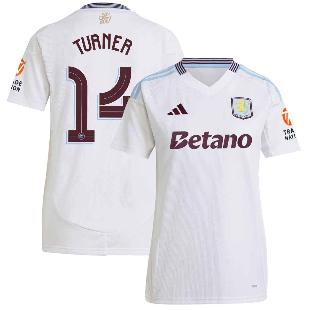 aston villa adidas away shirt 2024-25 – womens with turner 14 cup printing Collection | Aston Villa Shop Official Jerseys