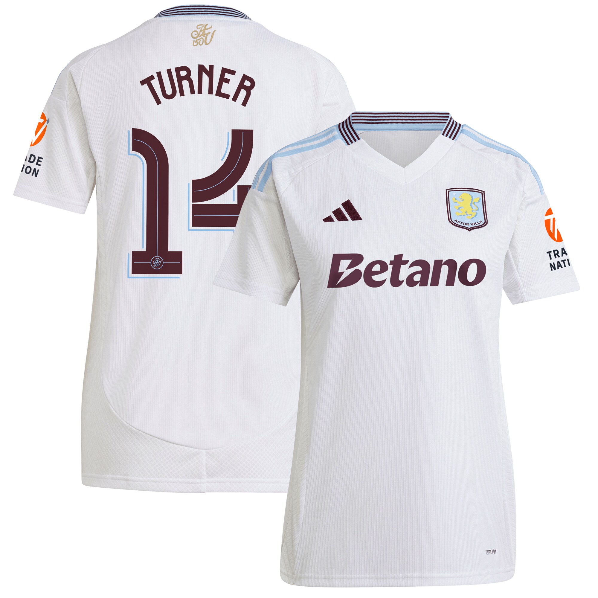 aston villa adidas away shirt 2024-25 – womens with turner 14 cup printing Collection | Aston Villa Shop Official Jerseys