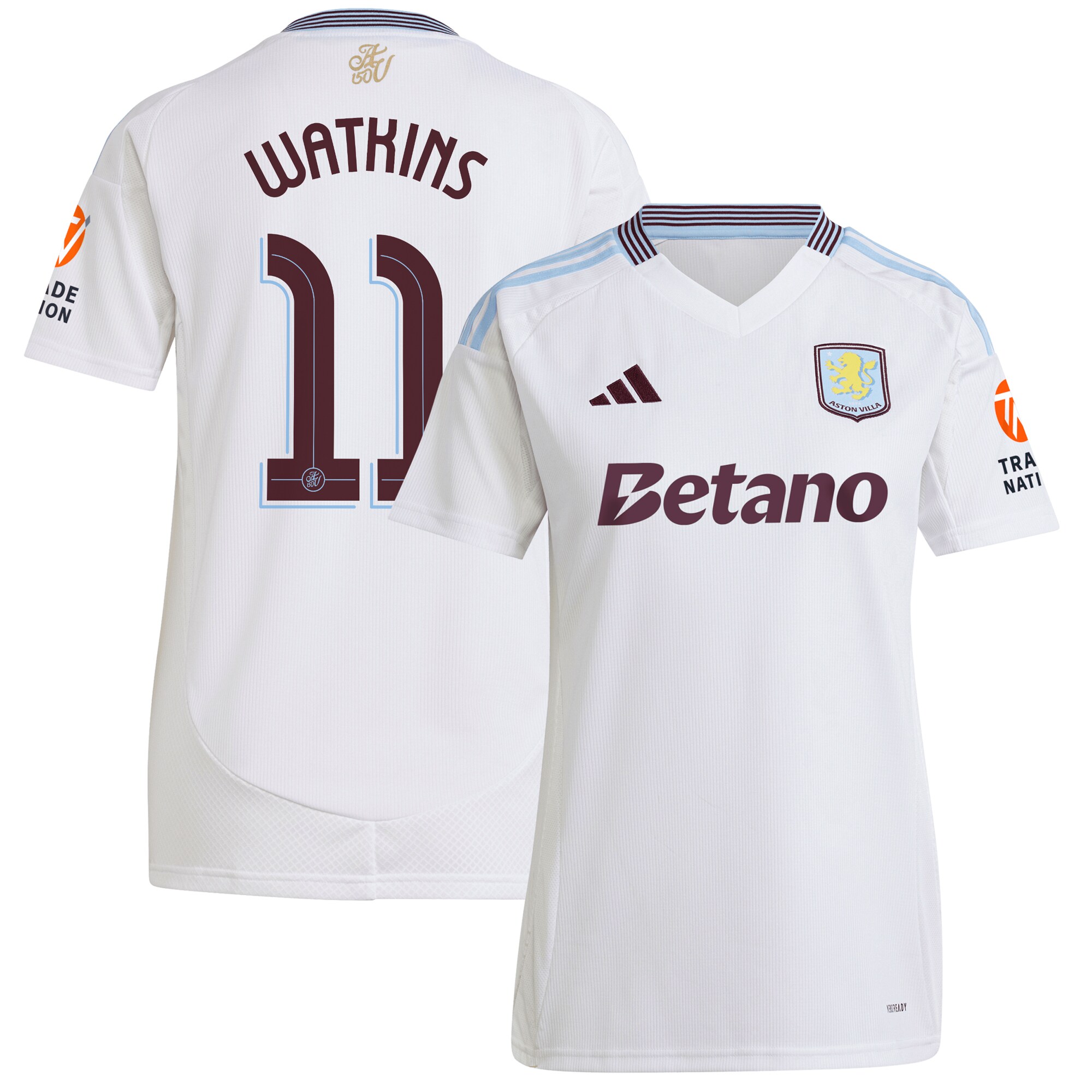 aston villa adidas away shirt 2024-25 – womens with watkins 11 cup printing Collection | Aston Villa Shop Official Jerseys