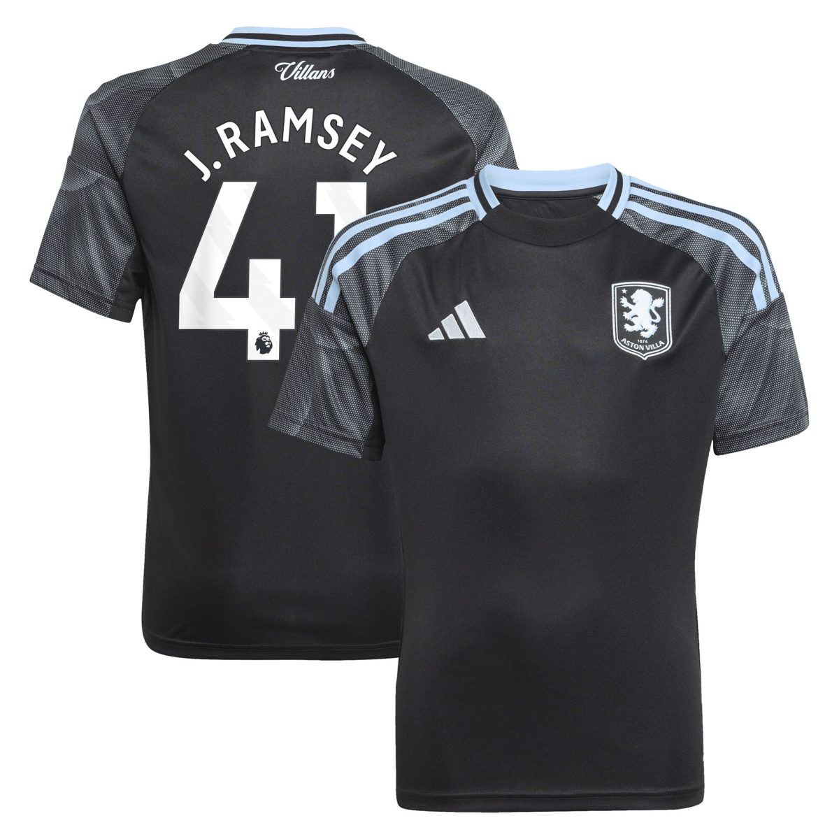aston villa adidas away shirt 2025-26 – kids with j. ramsey 41 printing Collection | Aston Villa Shop Official Jerseys