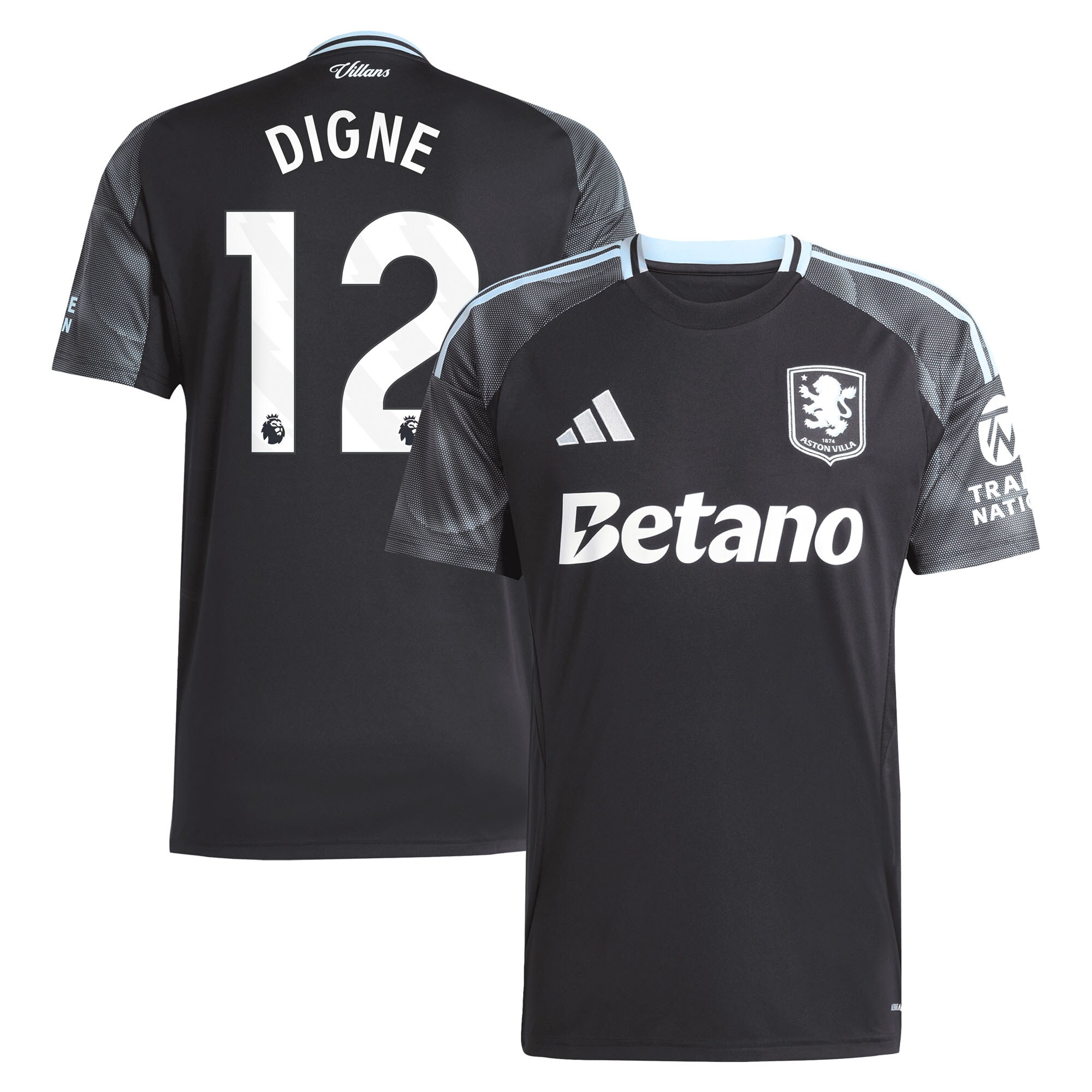 aston villa adidas away shirt 2025-26 with digne 12 printing Collection | Aston Villa Shop Official Jerseys