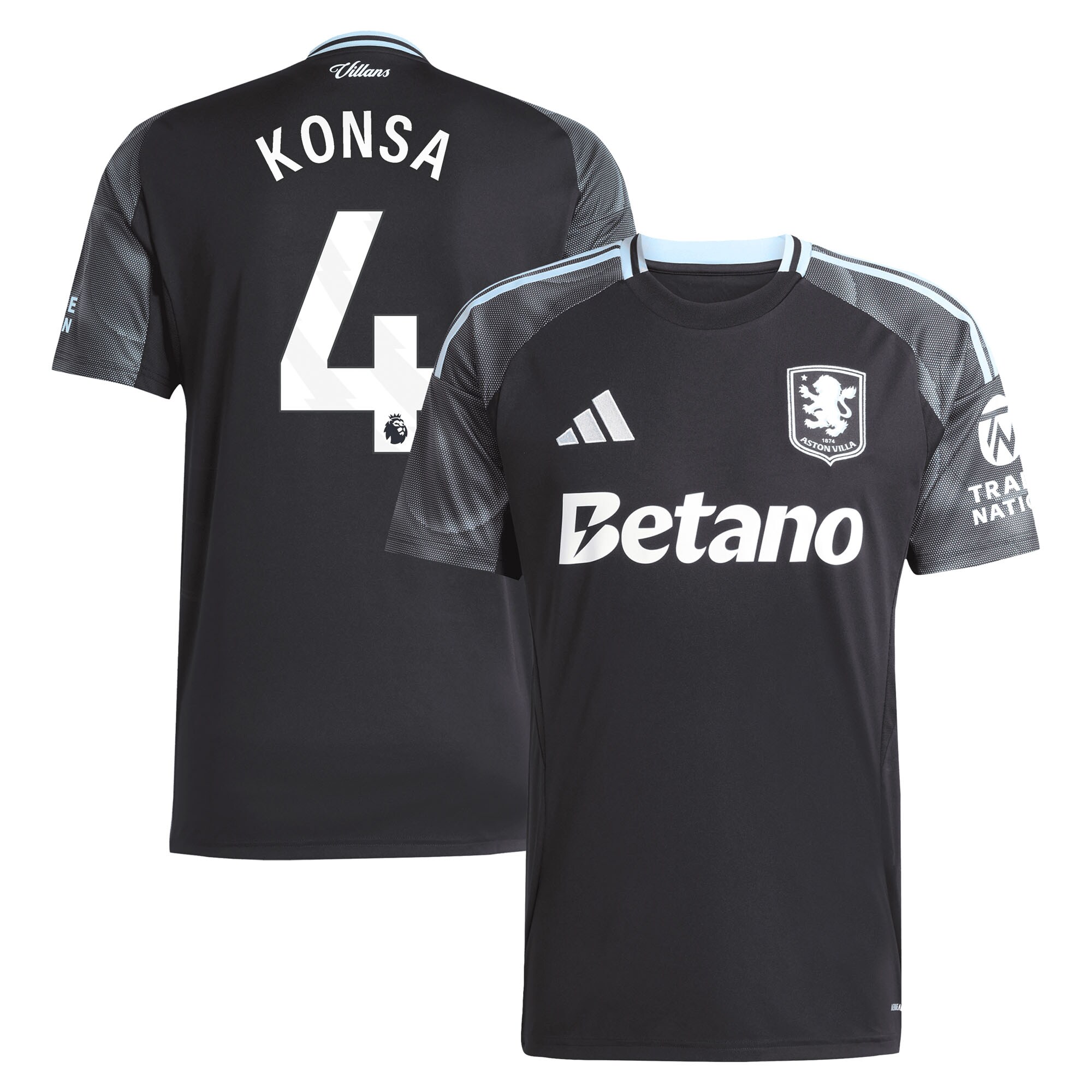 aston villa adidas away shirt 2025-26 with konsa 4 printing Collection | Aston Villa Shop Official Jerseys