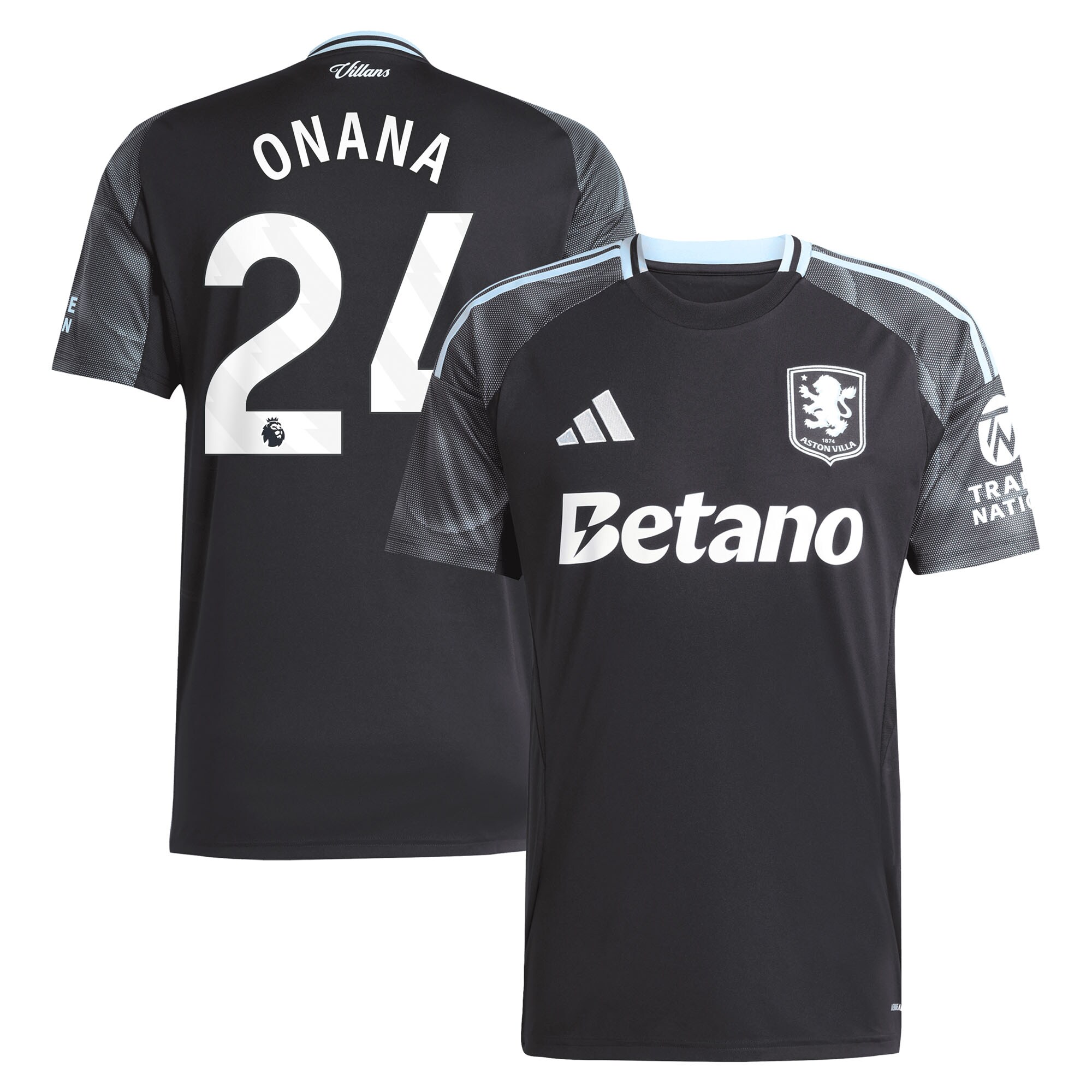 aston villa adidas away shirt 2025-26 with onana 24 printing Collection | Aston Villa Shop Official Jerseys