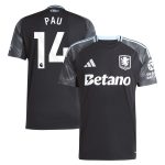aston villa adidas away shirt 2025-26 with pau 14 printing Collection | Aston Villa Shop Official Jerseys