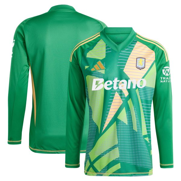 aston villa adidas goalkeeper shirt 2024-25 – long sleeve – 201964009 with custom printing Collection | Aston Villa Shop Official Jerseys