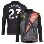 aston villa adidas goalkeeper shirt 2024-25 – long sleeve – kids with martinez 23 printing – 202029325 Collection | Aston Villa Shop Official Jerseys