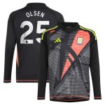 aston villa adidas goalkeeper shirt 2024-25 – long sleeve – kids with olsen 25 printing – 202029322 Collection | Aston Villa Shop Official Jerseys