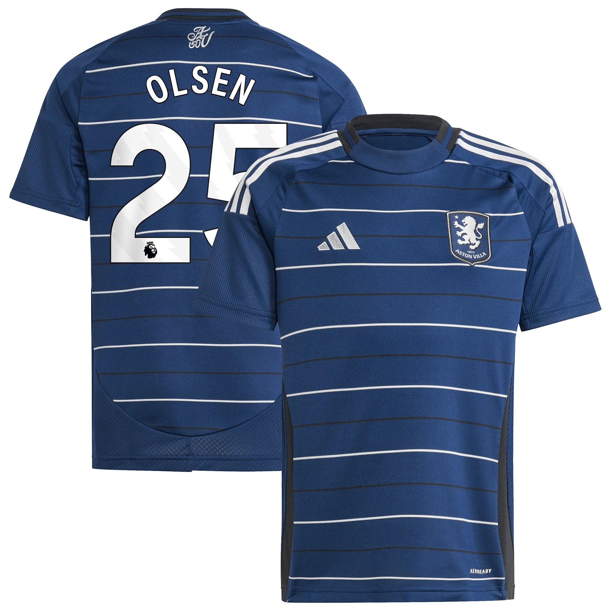 aston villa adidas goalkeeper shirt 2024-25 – long sleeve – kids with olsen 25 printing – 202030994 Collection | Aston Villa Shop Official Jerseys