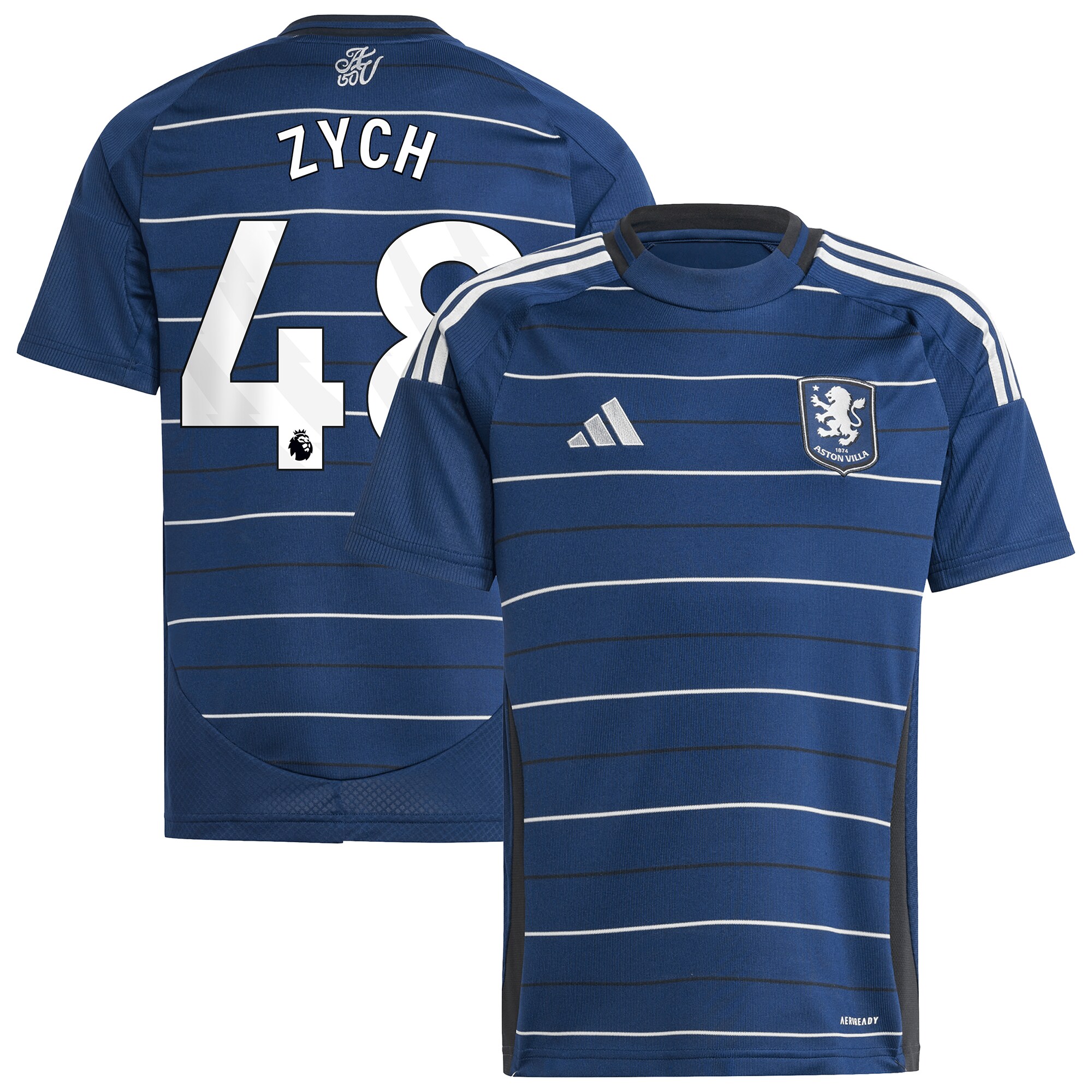 aston villa adidas goalkeeper shirt 2024-25 – long sleeve – kids with zych 48 printing – 202153095 Collection | Aston Villa Shop Official Jerseys