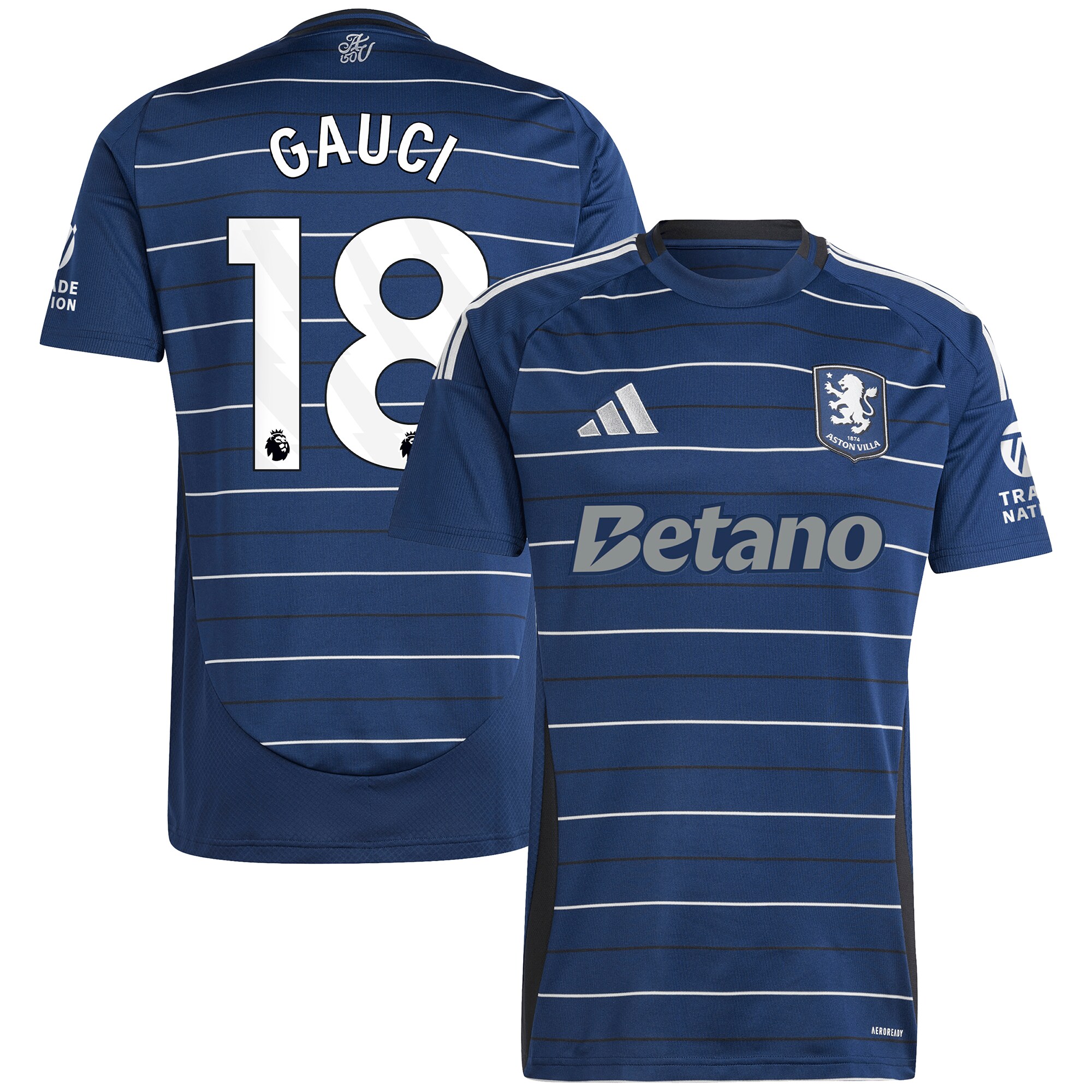 aston villa adidas goalkeeper shirt 2024-25 – long sleeve with gauci 18 printing – 202030972 Collection | Aston Villa Shop Official Jerseys