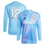 aston villa adidas goalkeeper shirt 2024-25 – long sleeve with gauci 18 printing – 202030982 Collection | Aston Villa Shop Official Jerseys