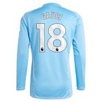 aston villa adidas goalkeeper shirt 2024-25 – long sleeve with gauci 18 printing – 202030982 Collection | Aston Villa Shop Official Jerseys