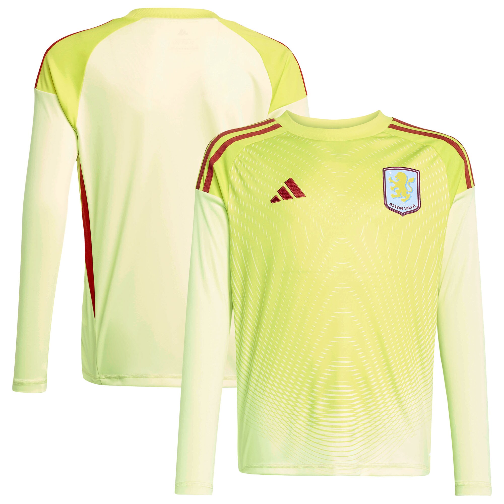 aston villa adidas goalkeeper shirt 2025-26 – long sleeve – kids with custom printing Collection | Aston Villa Shop Official Jerseys